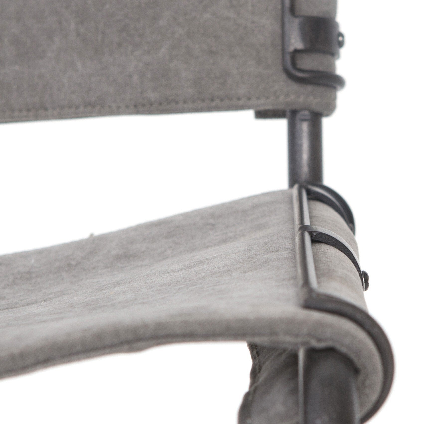 Four Hands Wharton Dining Chair — Stonewash Grey-Waxed Black