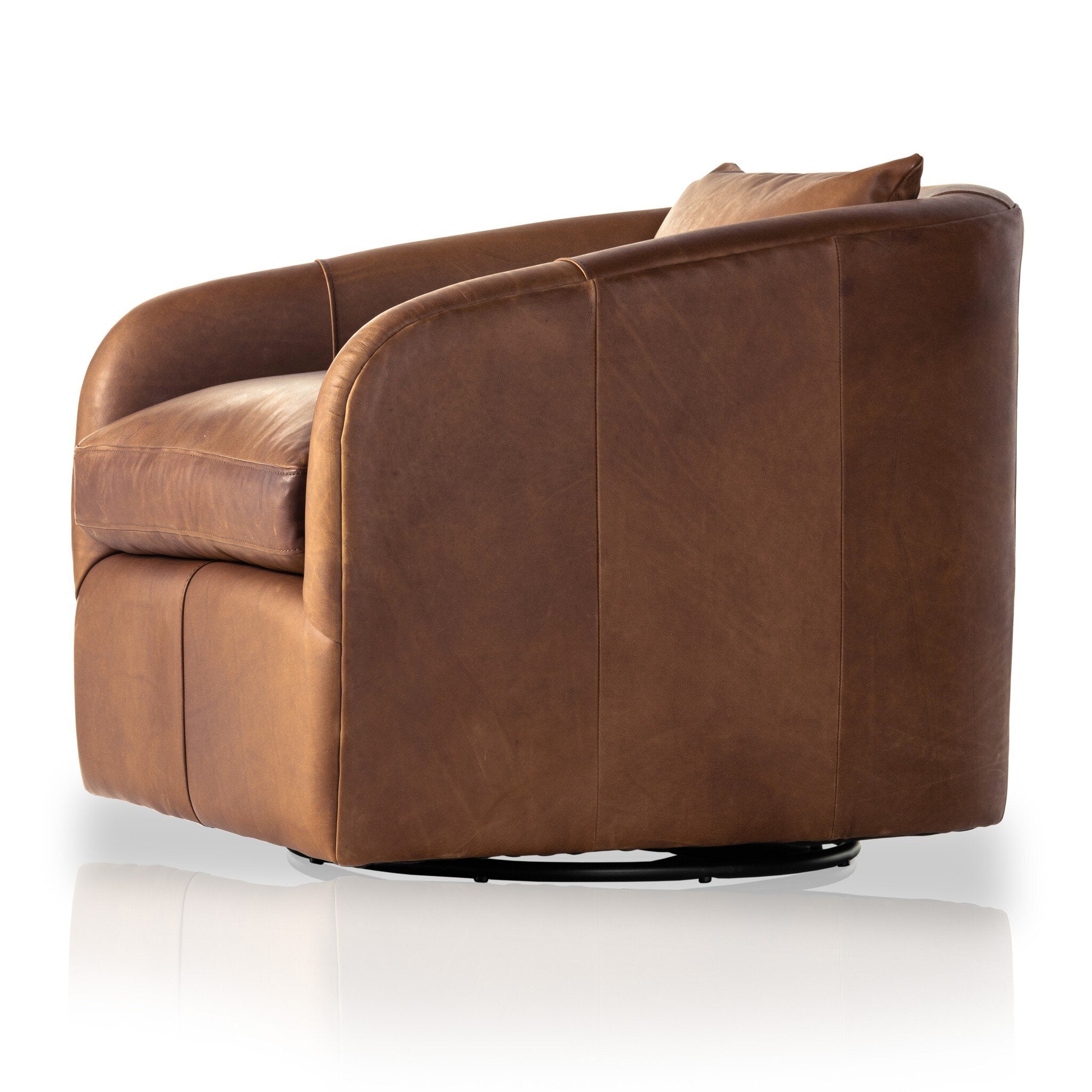 Four Hands Topanga Swivel Chair — Heirloom Sienna
