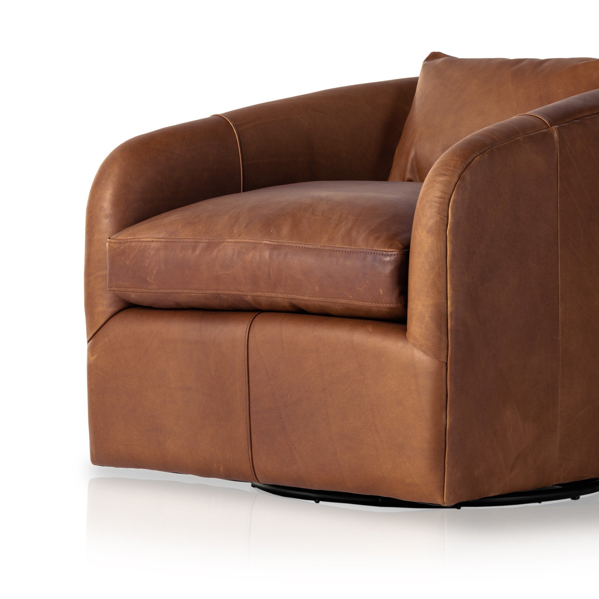 Four Hands Topanga Swivel Chair — Heirloom Sienna