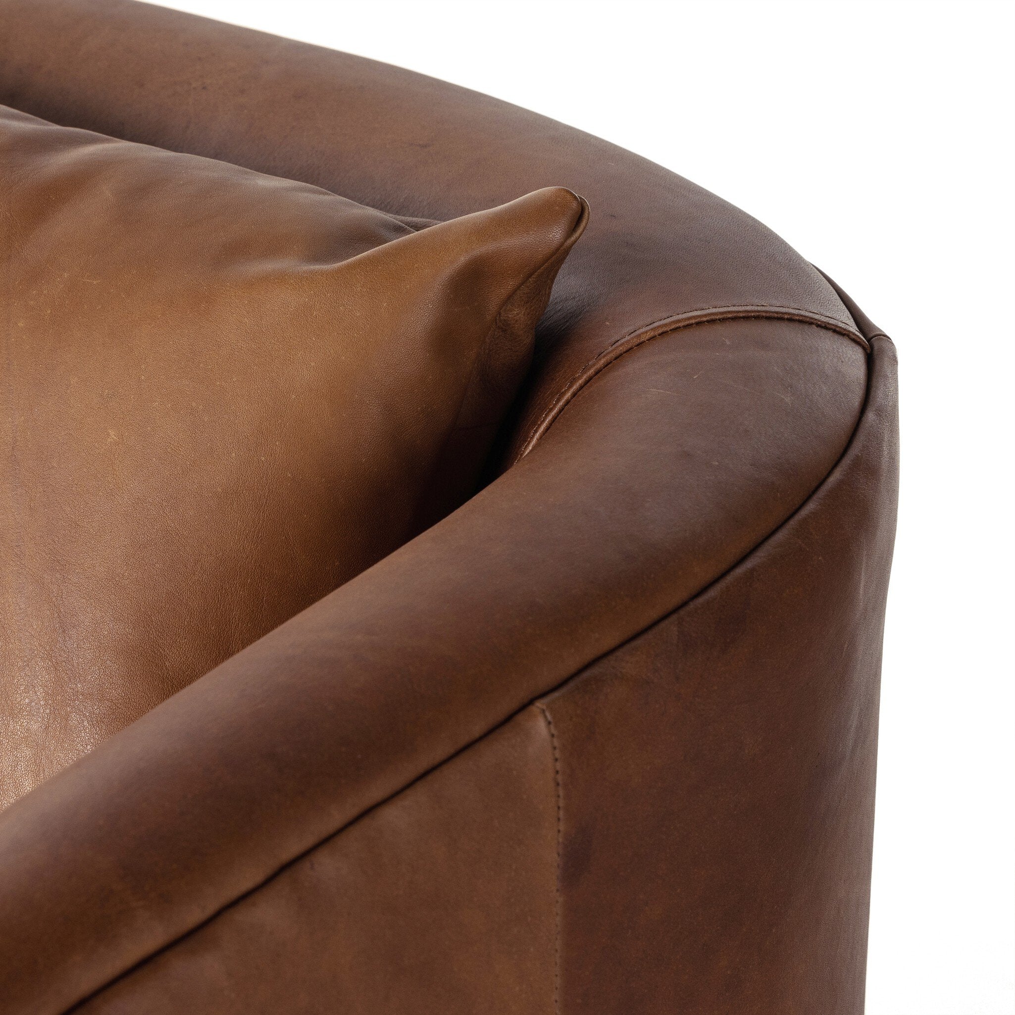 Four Hands Topanga Swivel Chair — Heirloom Sienna