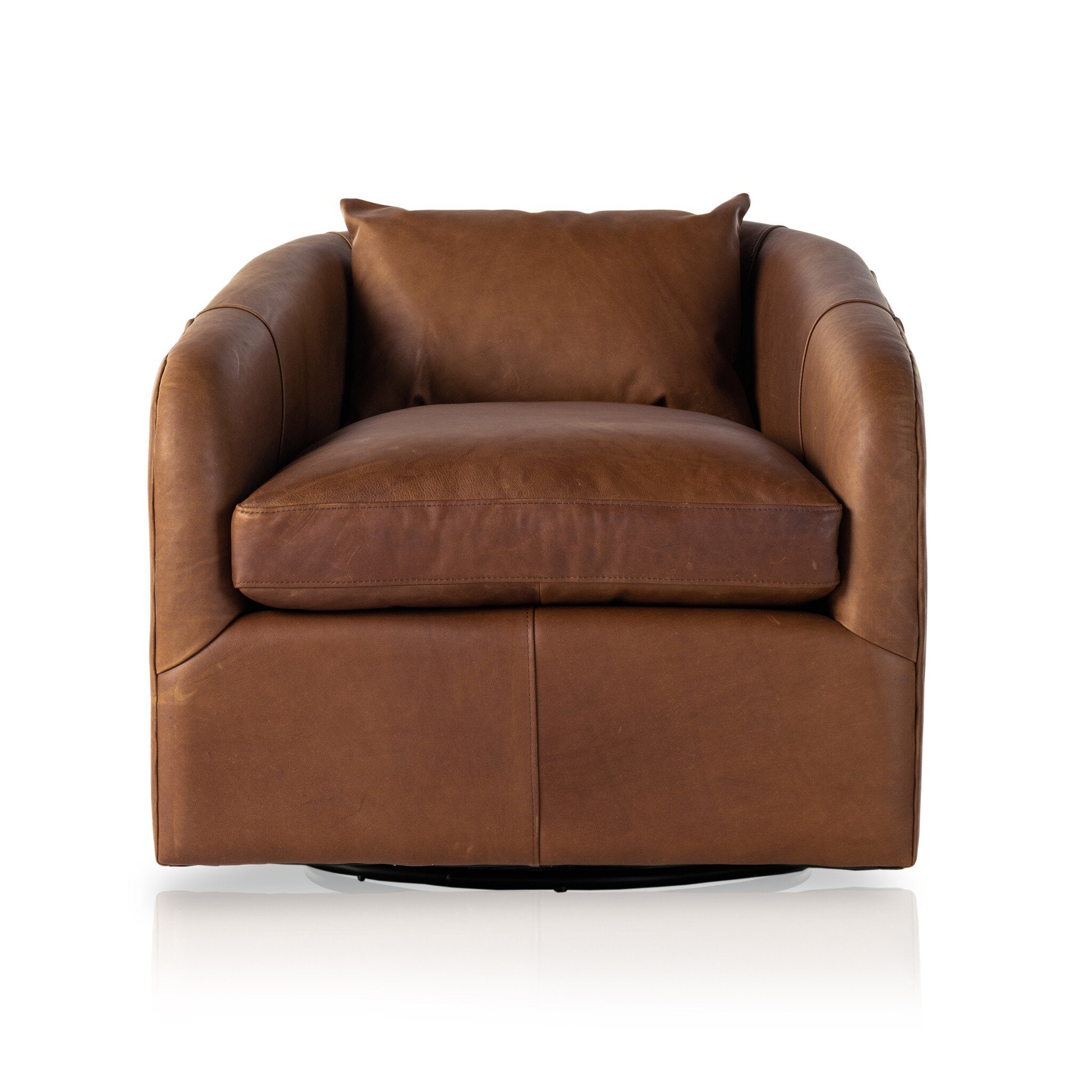 Four Hands Topanga Swivel Chair — Heirloom Sienna