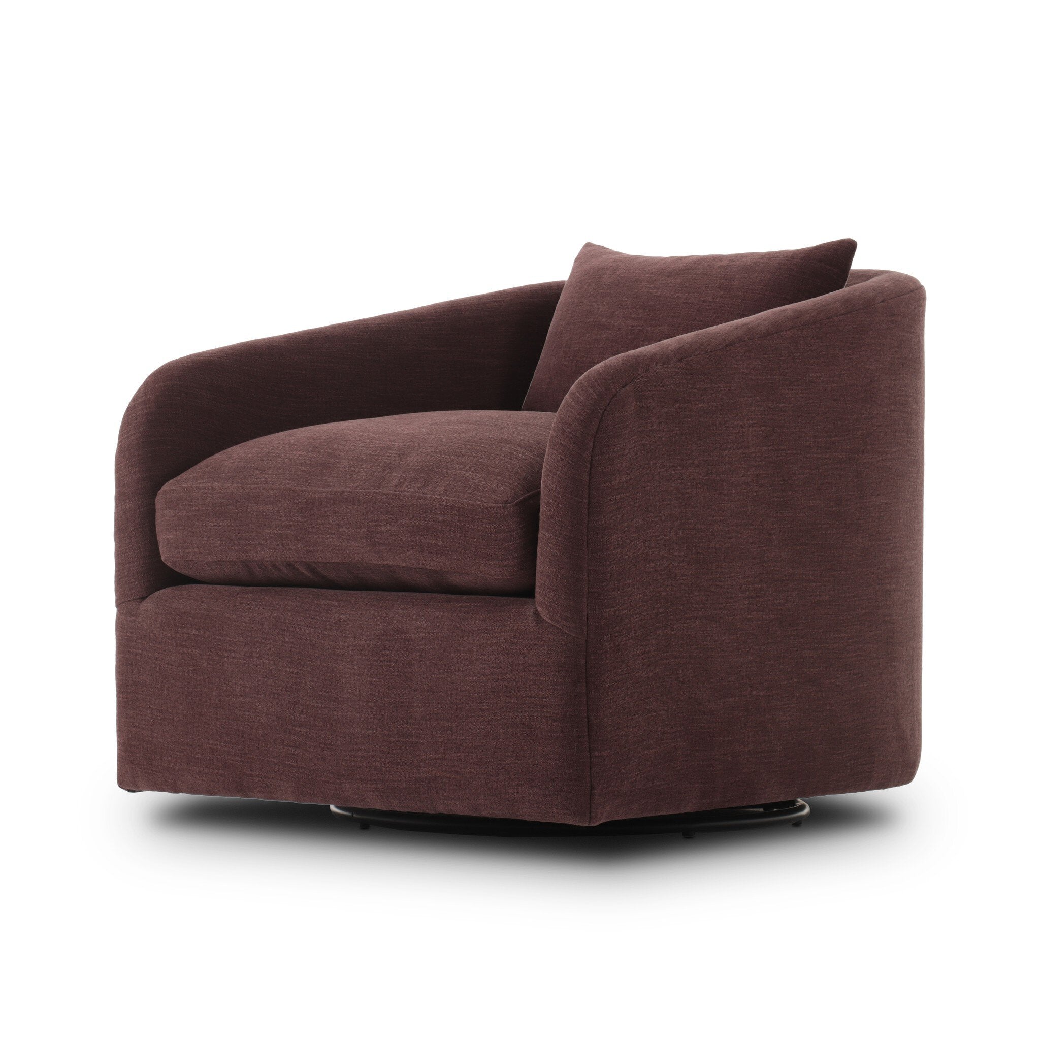 Four Hands Topanga Swivel Chair — Laughlin Plum