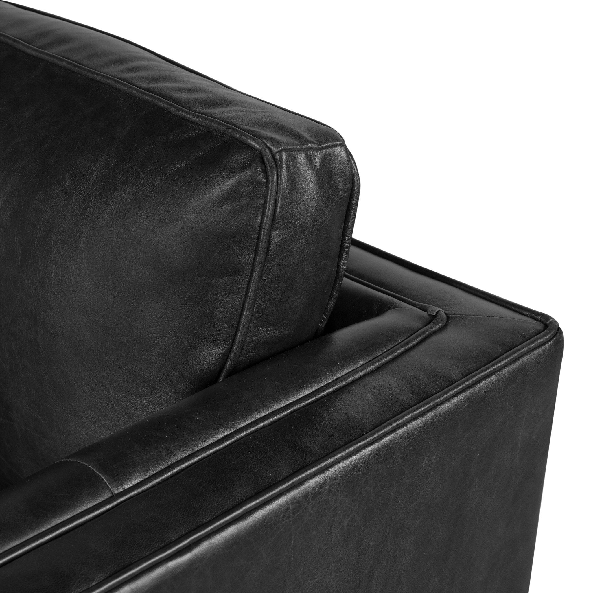 Four Hands Kiera Swivel Chair — Sonoma Black-Weathered Sepia