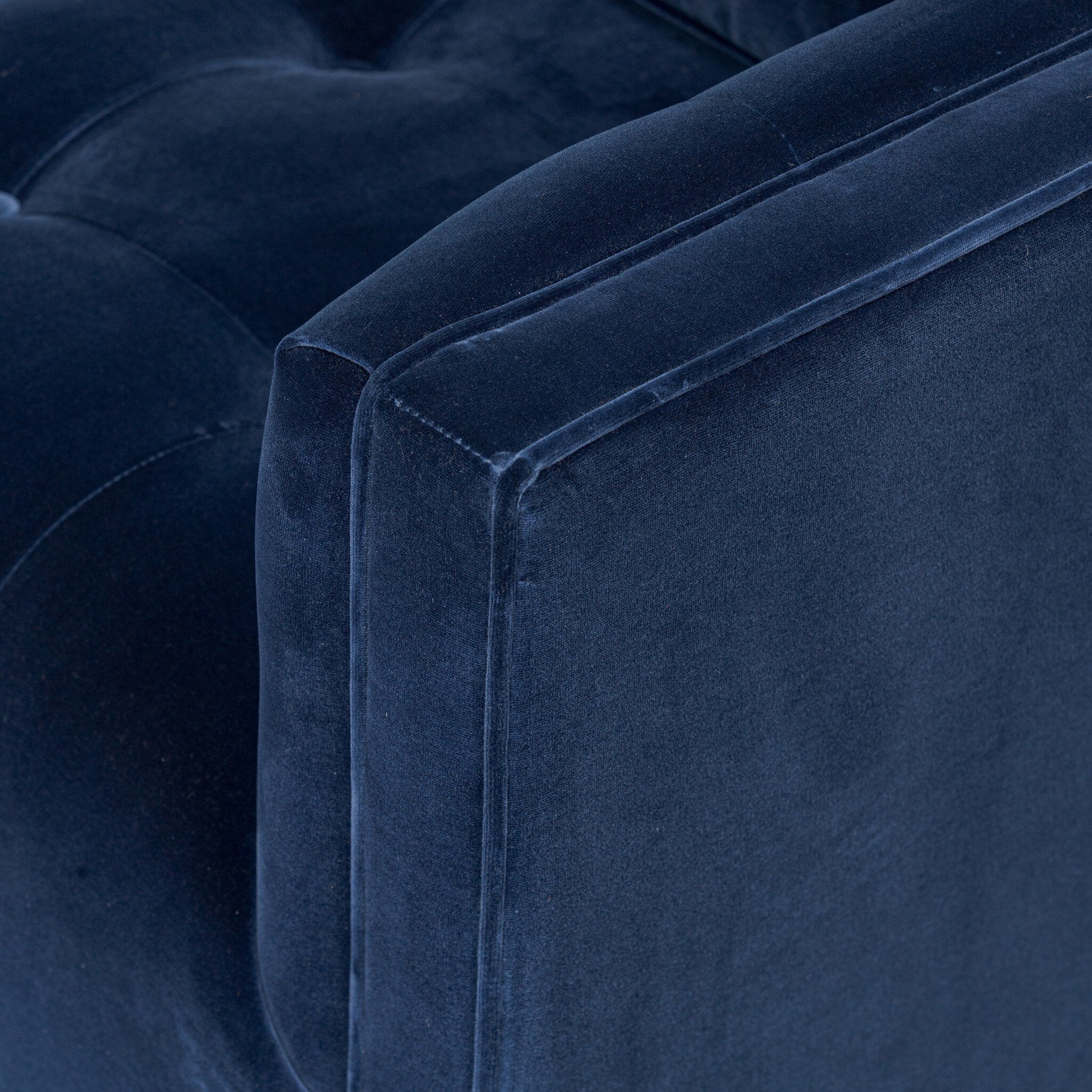 Four Hands Kiera Swivel Chair — Surrey Midnight-Weathered Sepia
