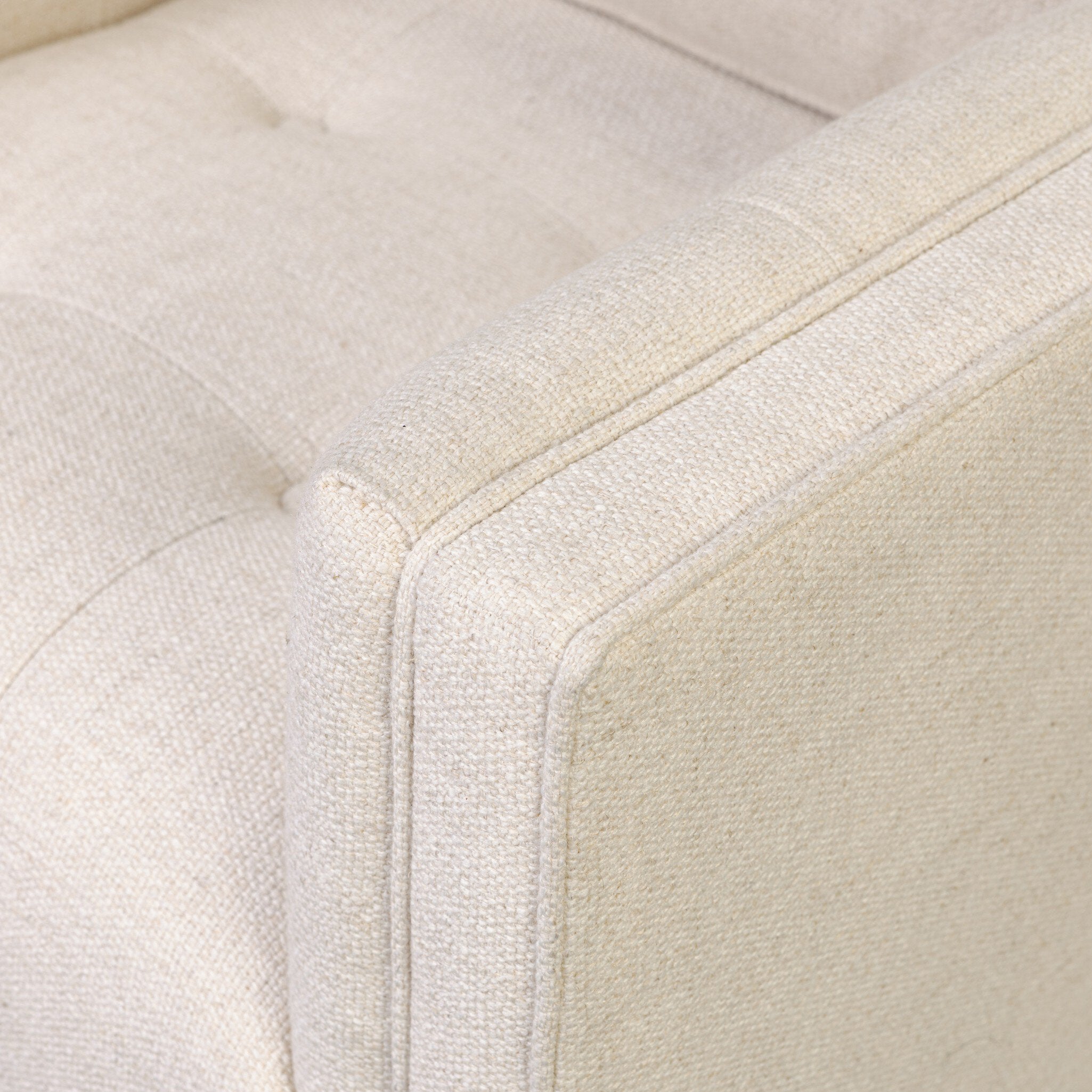 Four Hands Kiera Swivel Chair — Thames Cream-Amber Oak