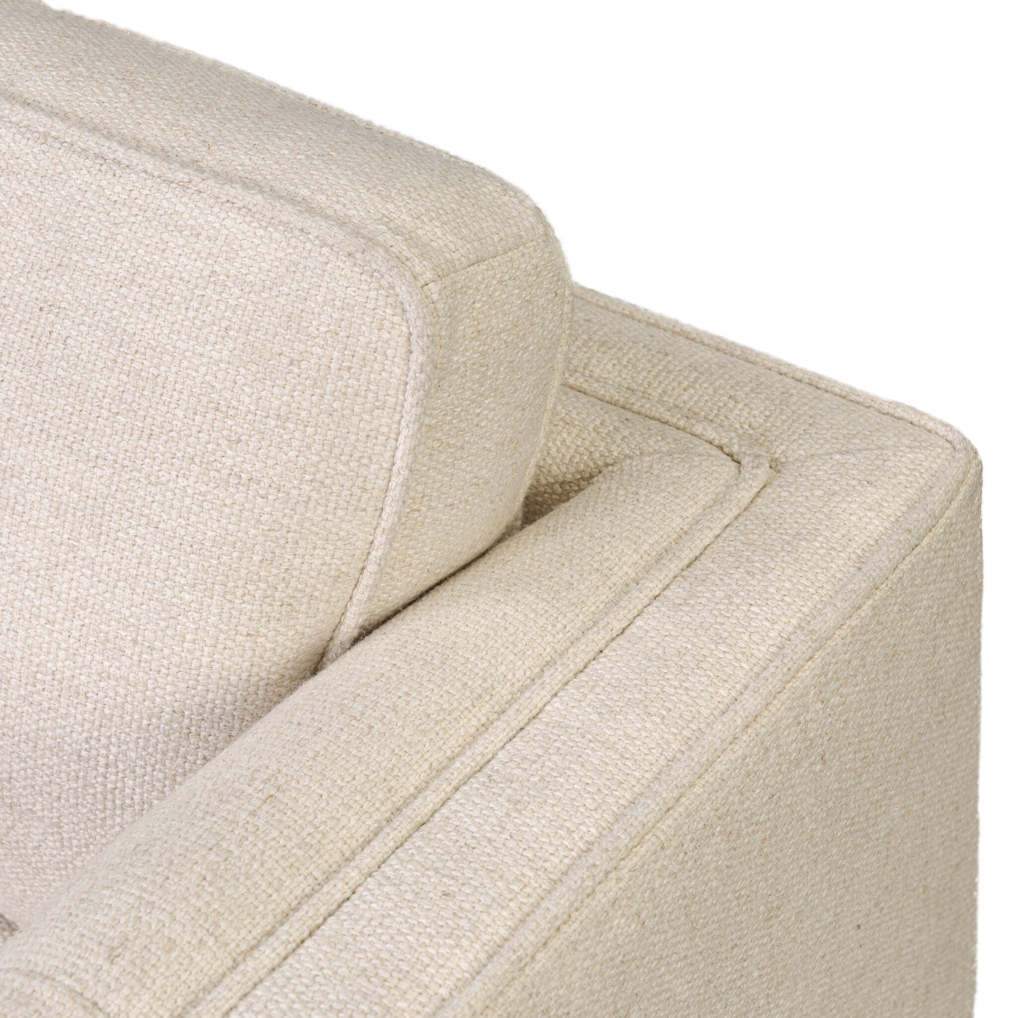 Four Hands Kiera Swivel Chair — Thames Cream-Amber Oak