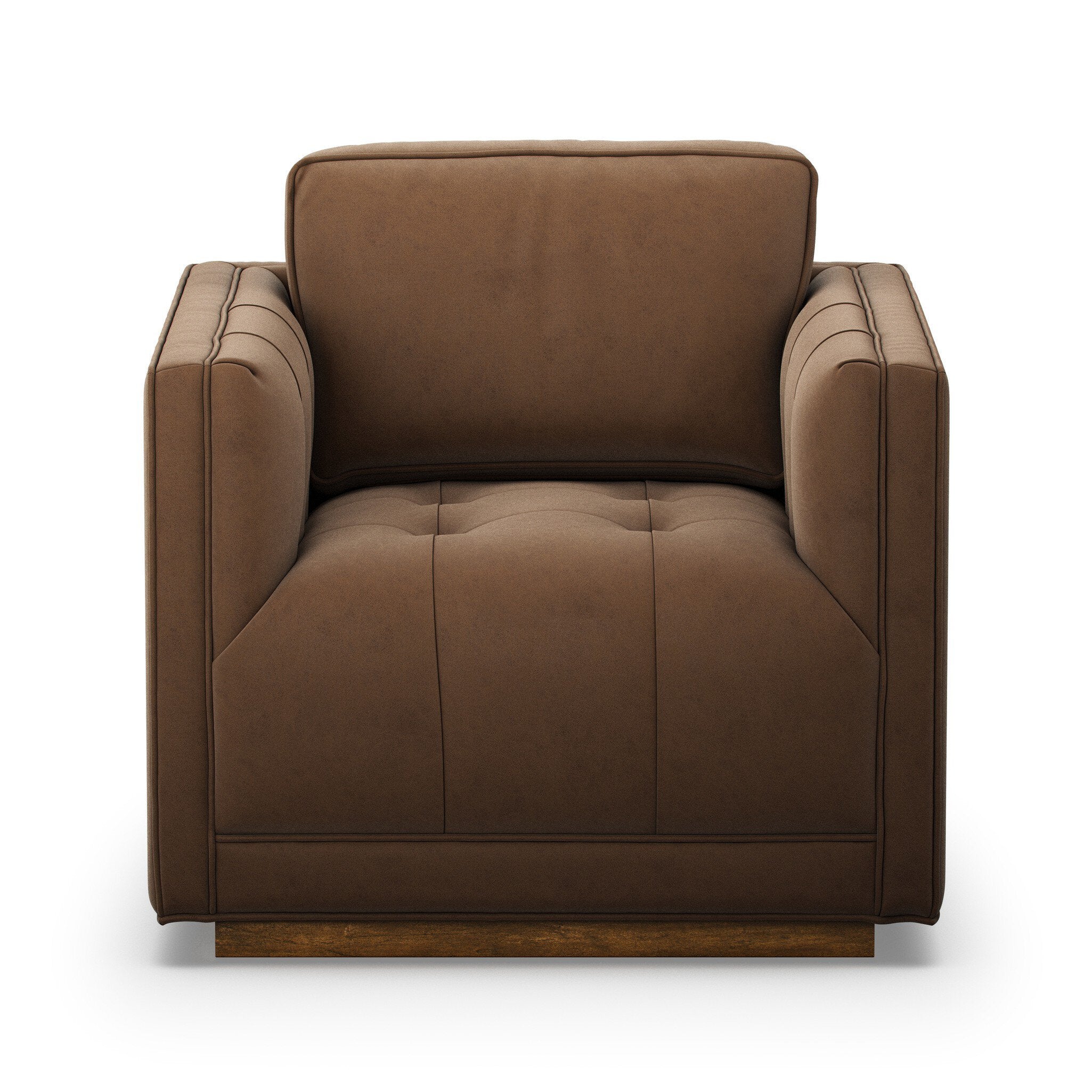 Four Hands Kiera Swivel Chair — Maestro Cigar-Weathered Sepia