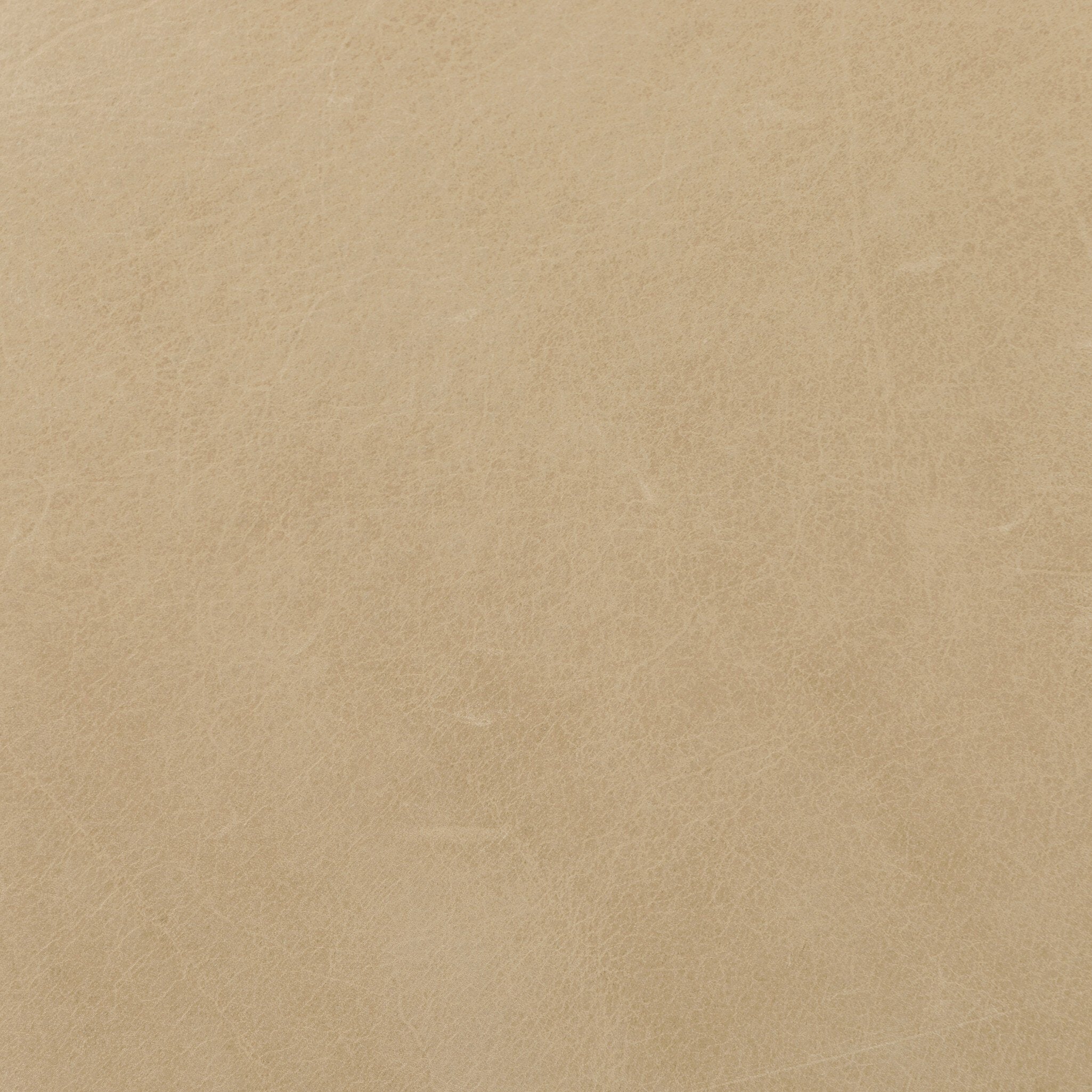 Four Hands Sinclair Round Ottoman — Harness Burlap-Natural Whitewash Ash