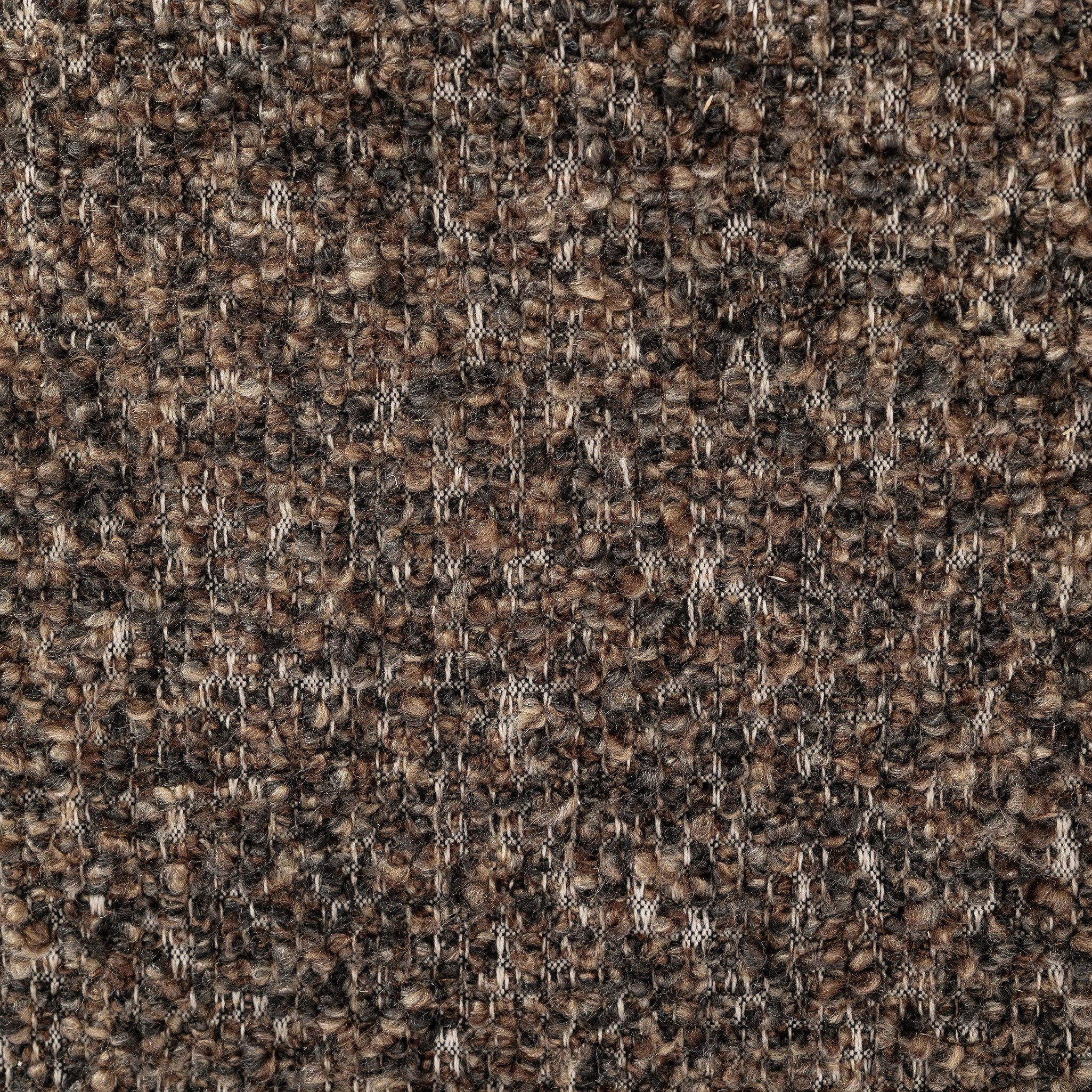Four Hands Sinclair Round Ottoman — Ivan Granite-Sienna Brown