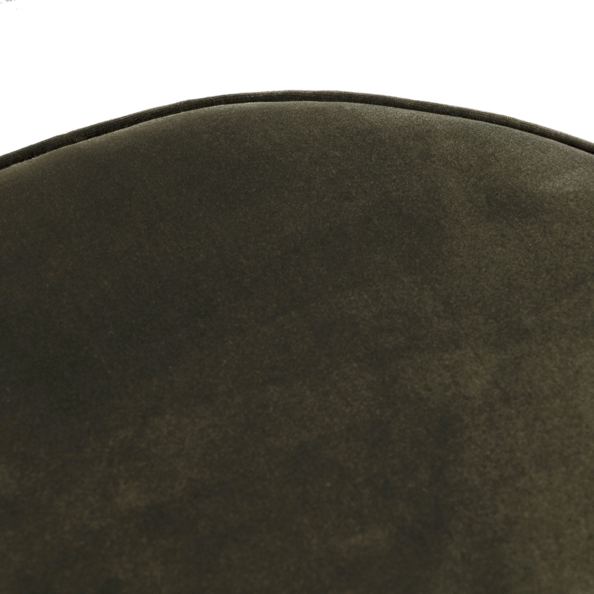 Four Hands Sinclair Round Ottoman — Surrey Olive-Sienna Brown