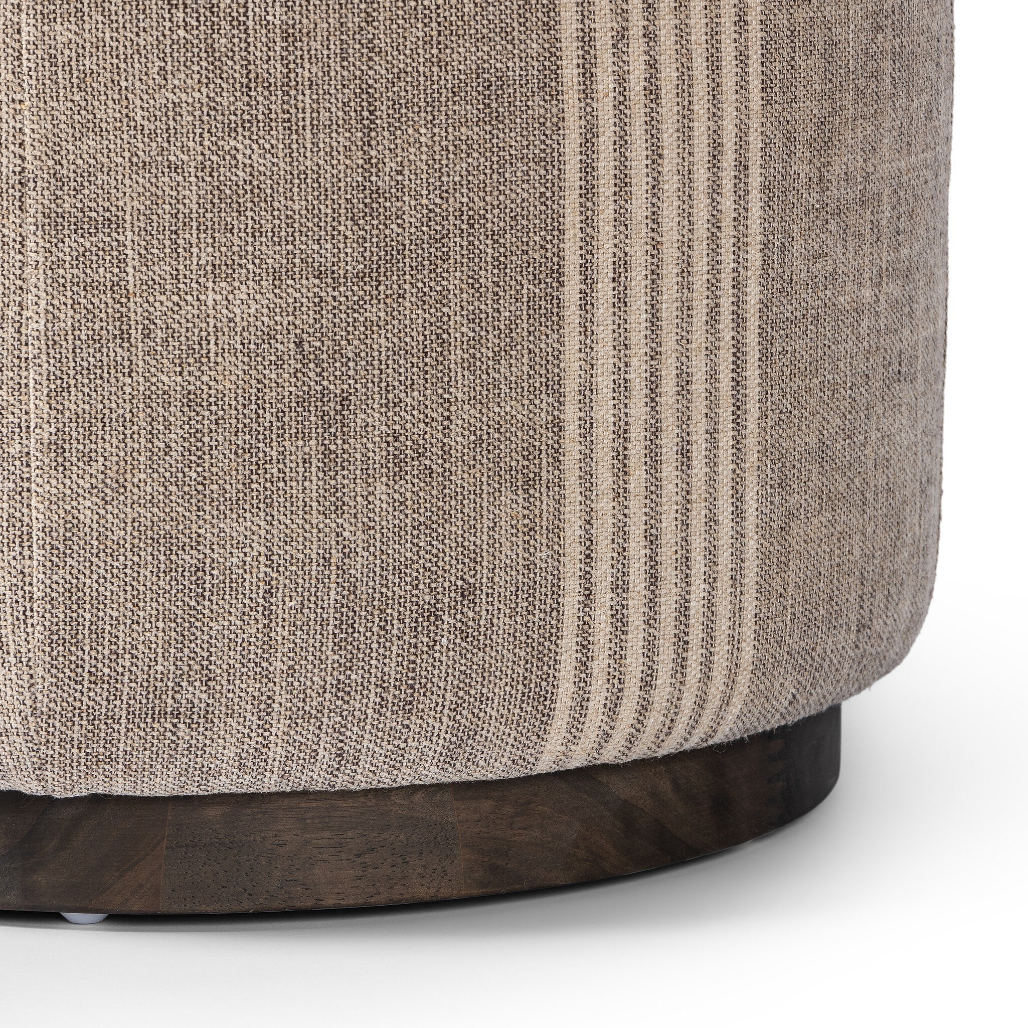 Four Hands Sinclair Round Ottoman — Manchester Flint-Sienna Brown