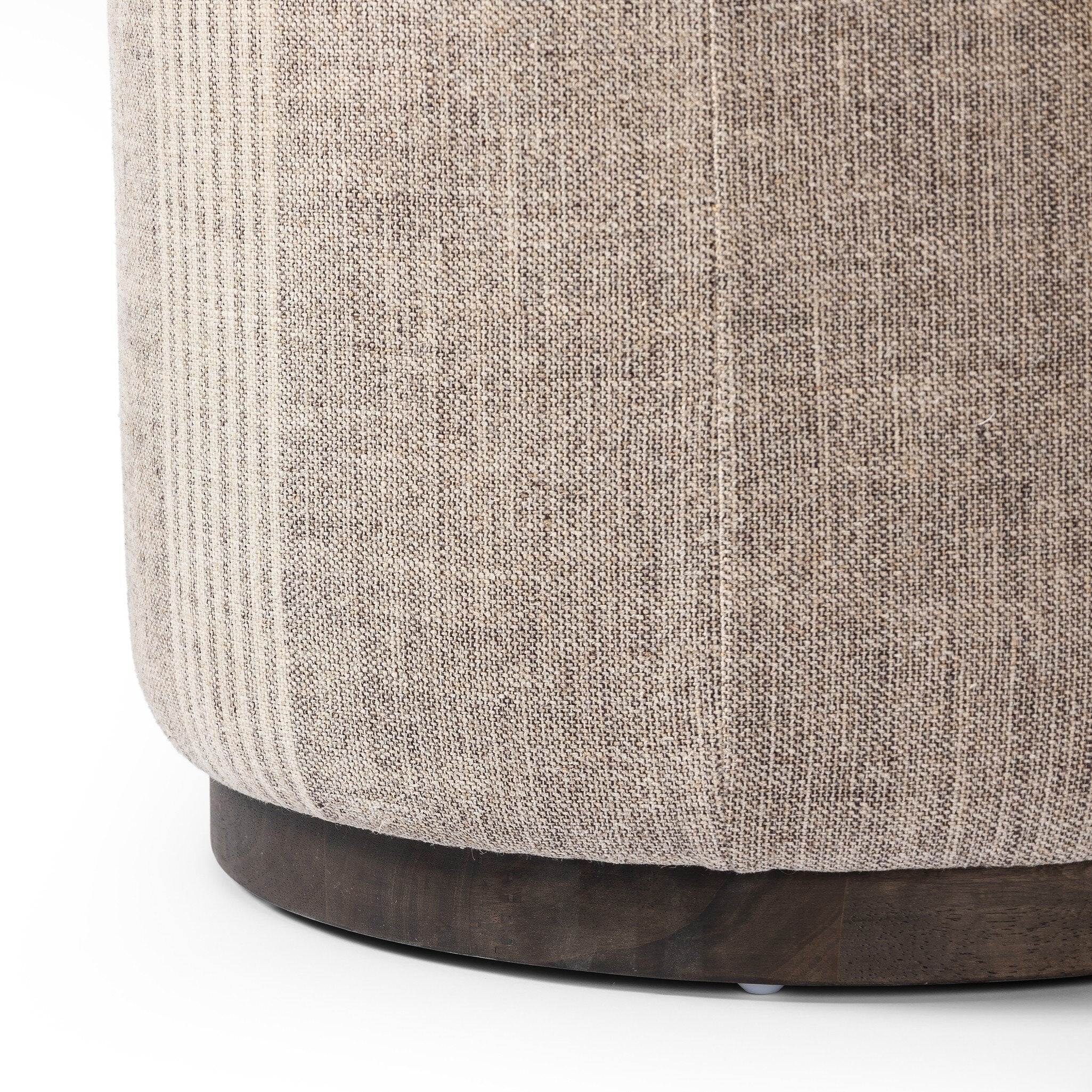 Four Hands Sinclair Round Ottoman — Manchester Flint-Sienna Brown