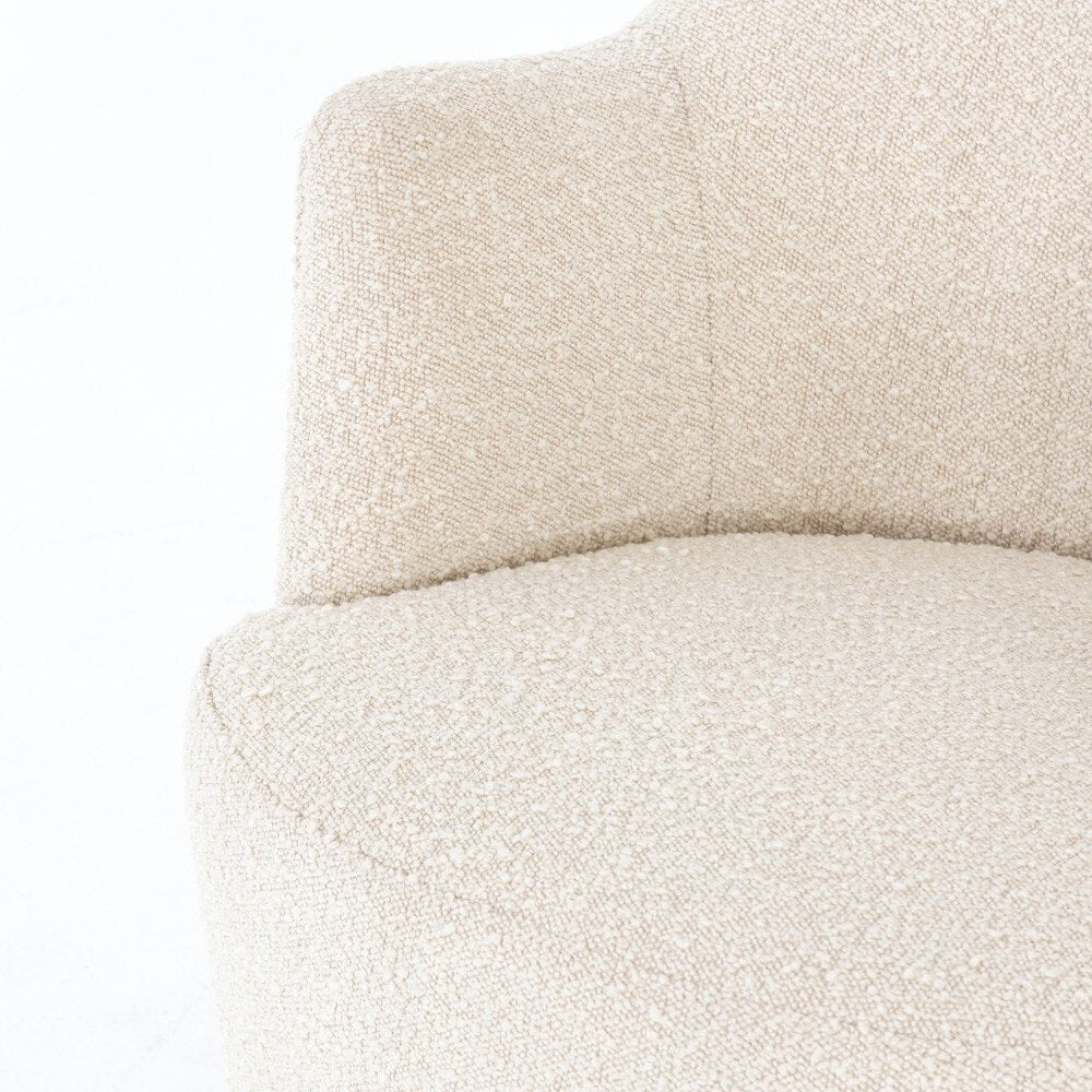 Four Hands Aurora Swivel Chair — Knoll Natural-Distressed Natural