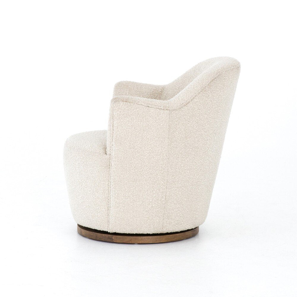 Four Hands Aurora Swivel Chair — Knoll Natural-Distressed Natural