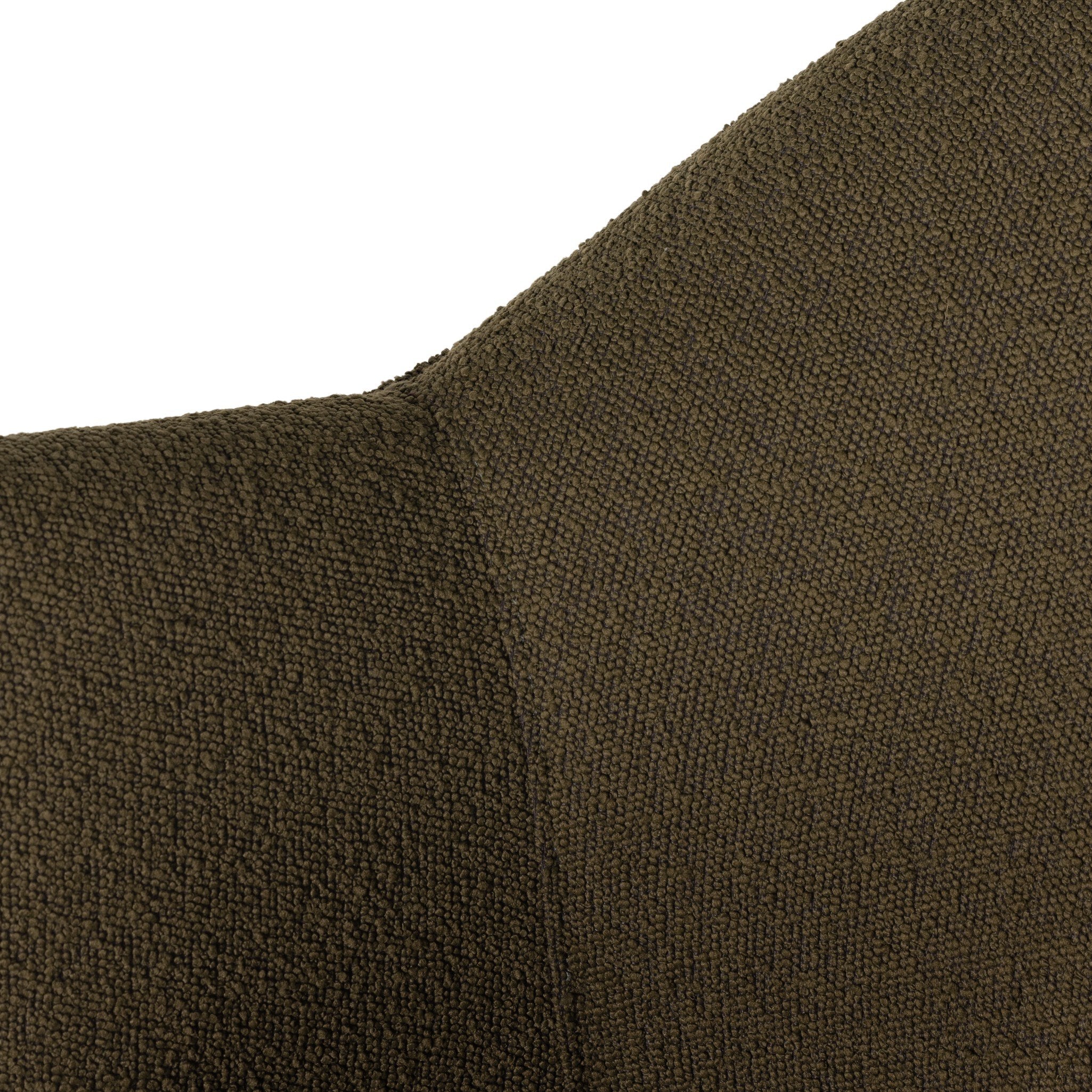 Four Hands Aurora Swivel Chair — FIQA Boucle Olive-Distressed Natural