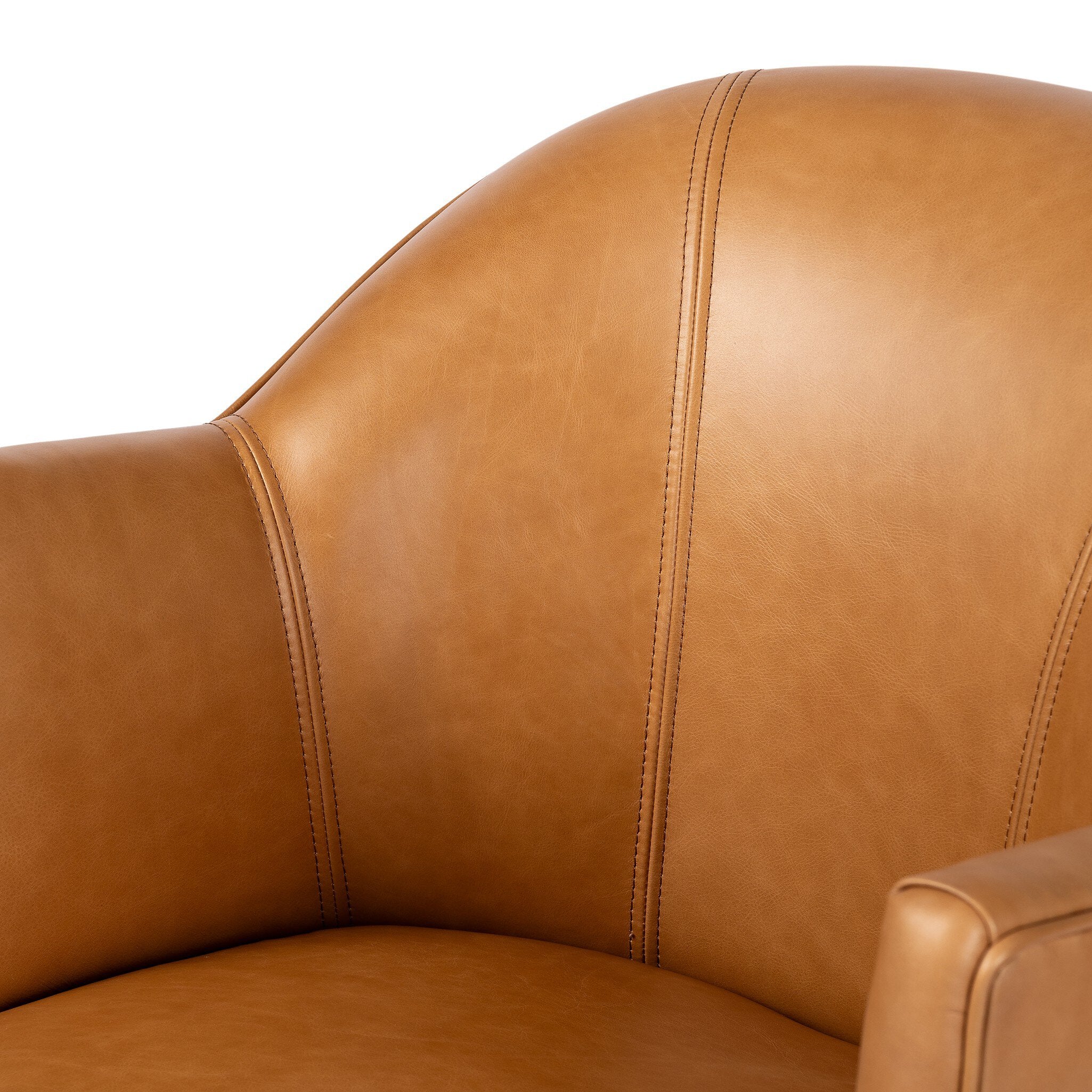 Four Hands Aurora Swivel Chair — Sonoma Butterscotch-Distressed Natural