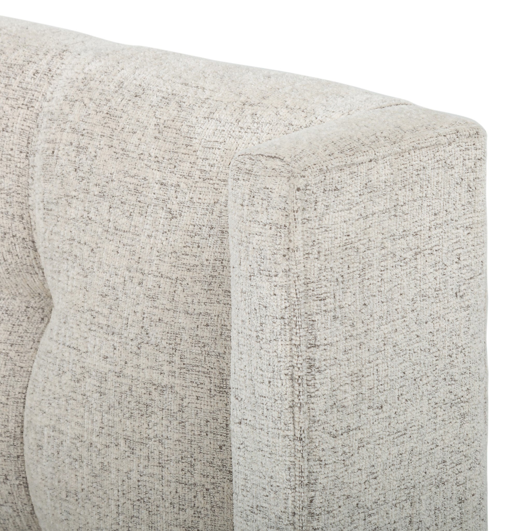 Four Hands Newhall Bed - 55" — Plushtone Linen-Light Gunmetal-King