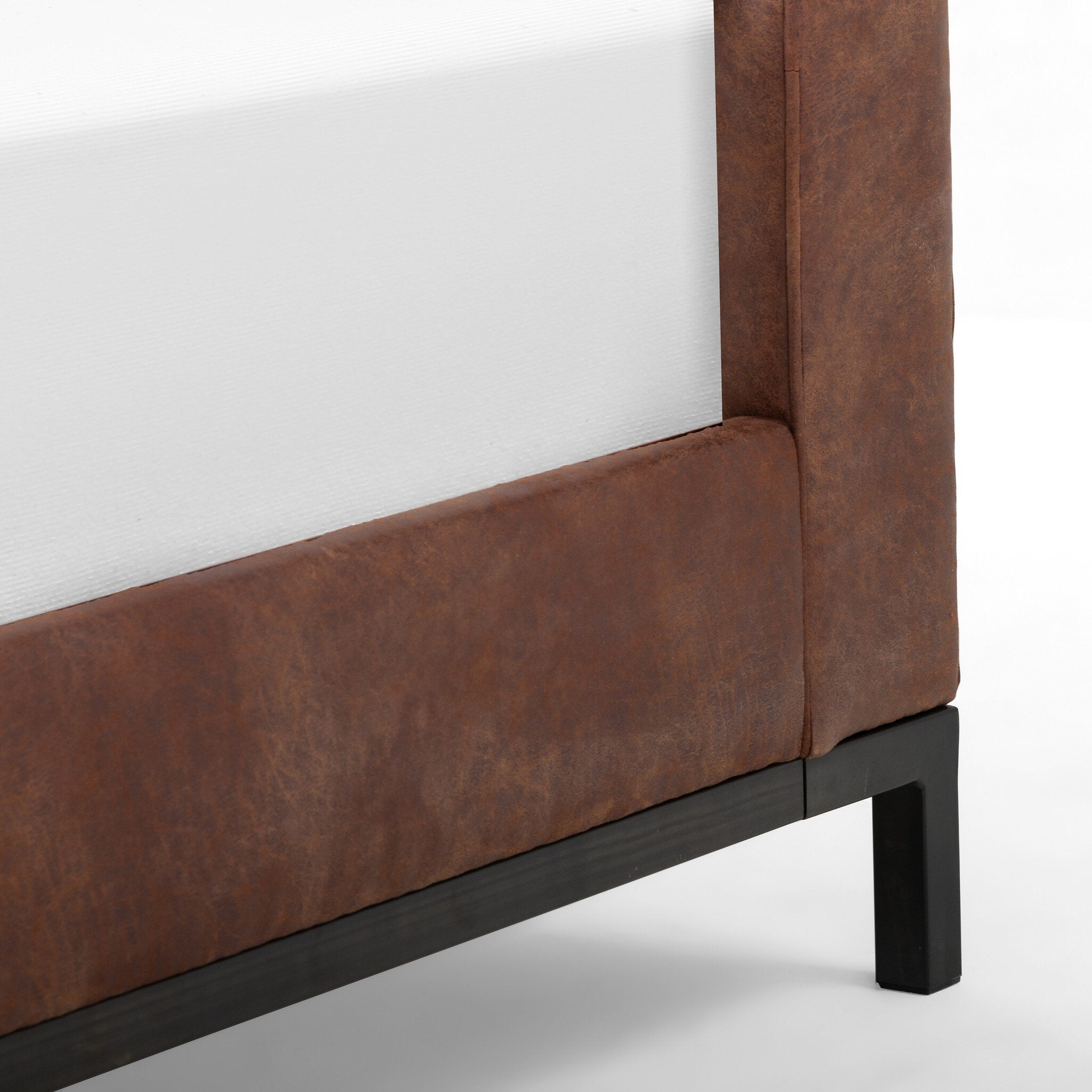 Four Hands Newhall Bed - 55" — Vintage Tobacco-Light Gunmetal-King