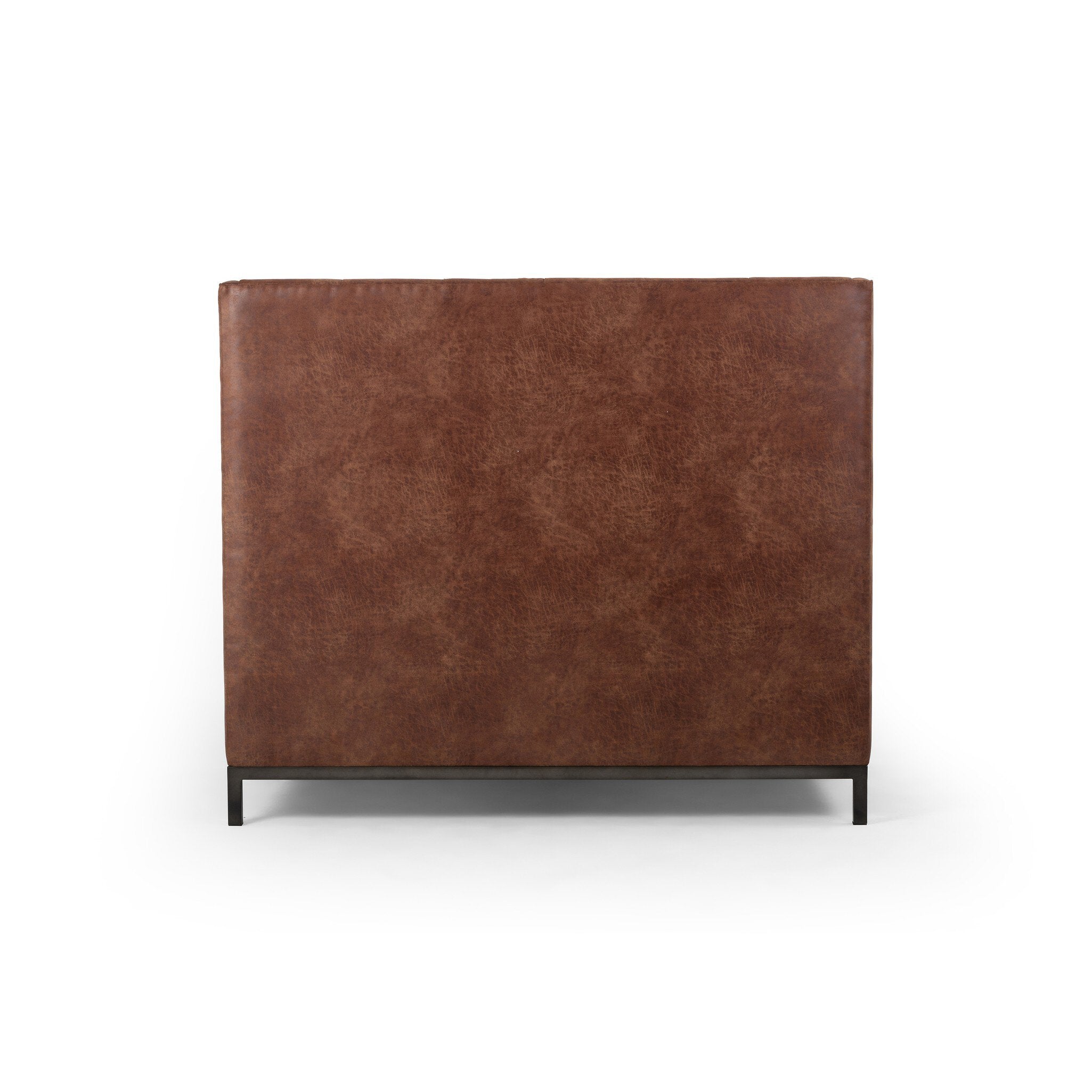 Four Hands Newhall Bed - 55" — Vintage Tobacco-Light Gunmetal-Queen