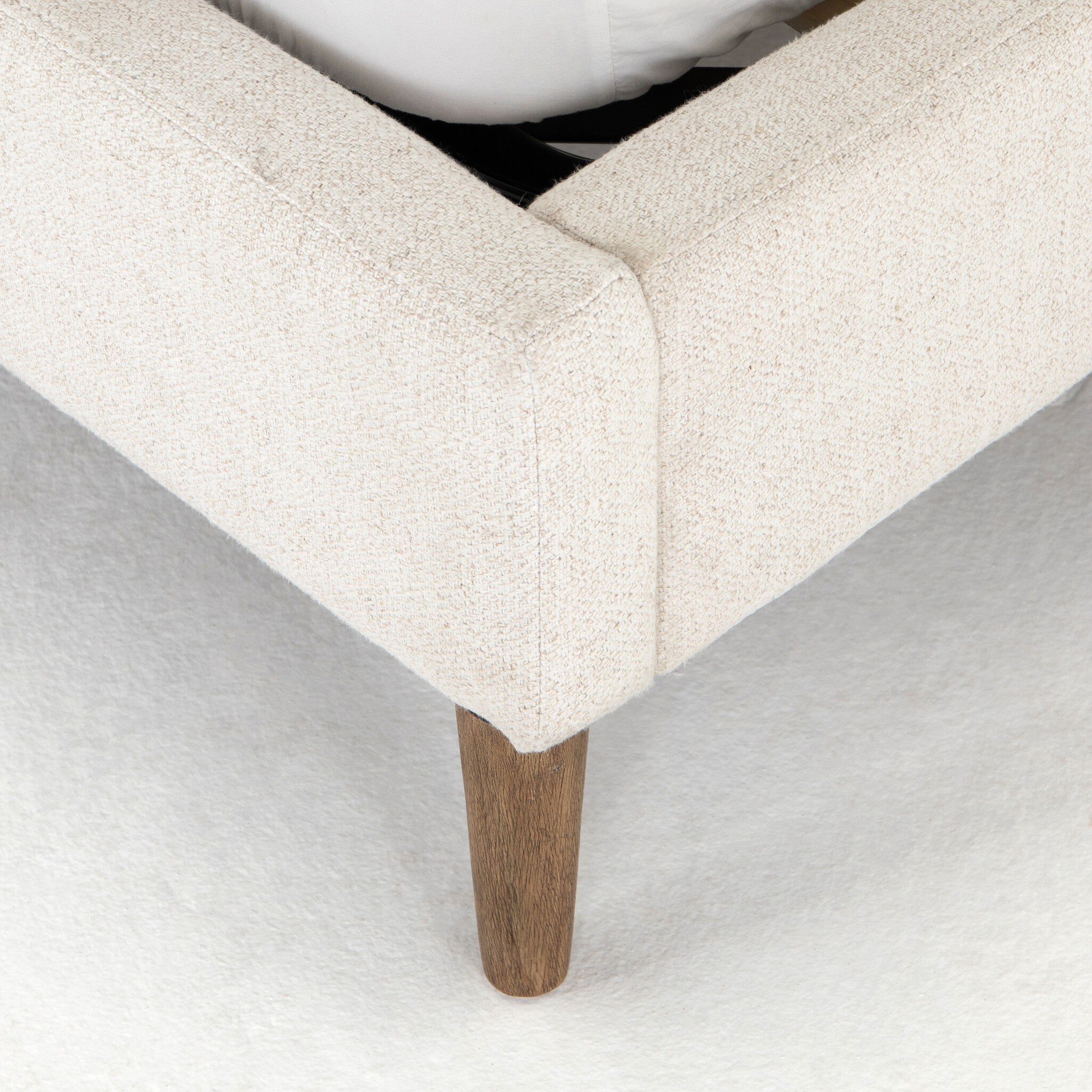 Four Hands Potter Bed — Dover Crescent-Distressed Natural-King