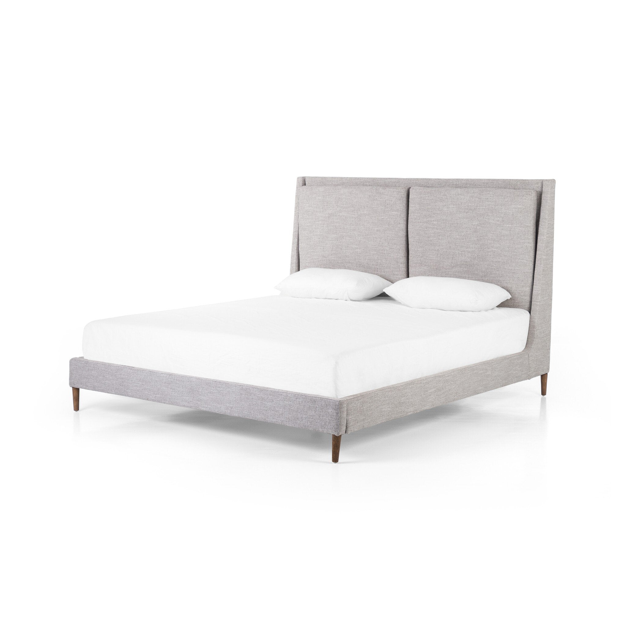 Four Hands Potter Bed — Manor Grey-Distressed Natural-King