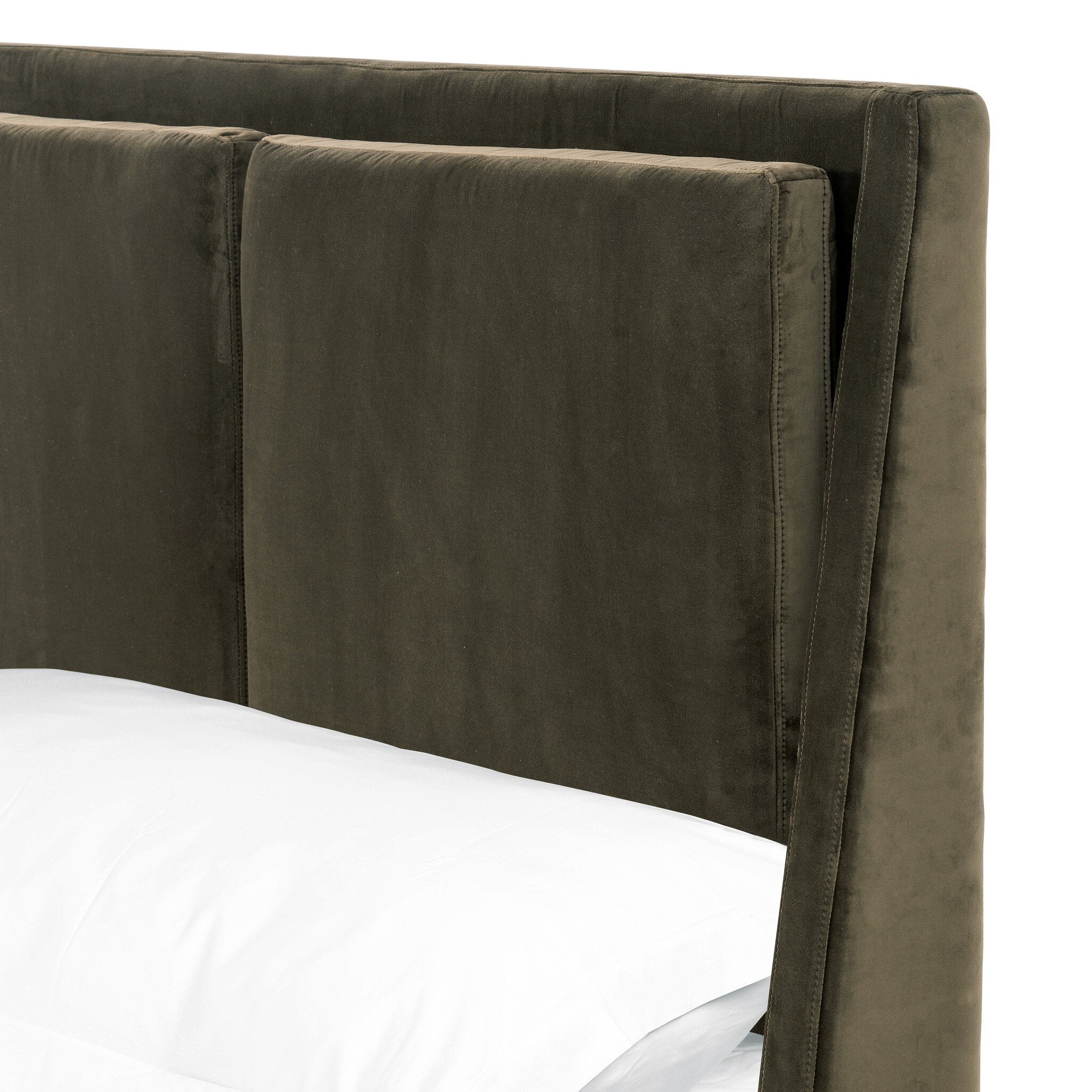Four Hands Potter Bed — Surrey Olive-Burnt Oak-Queen