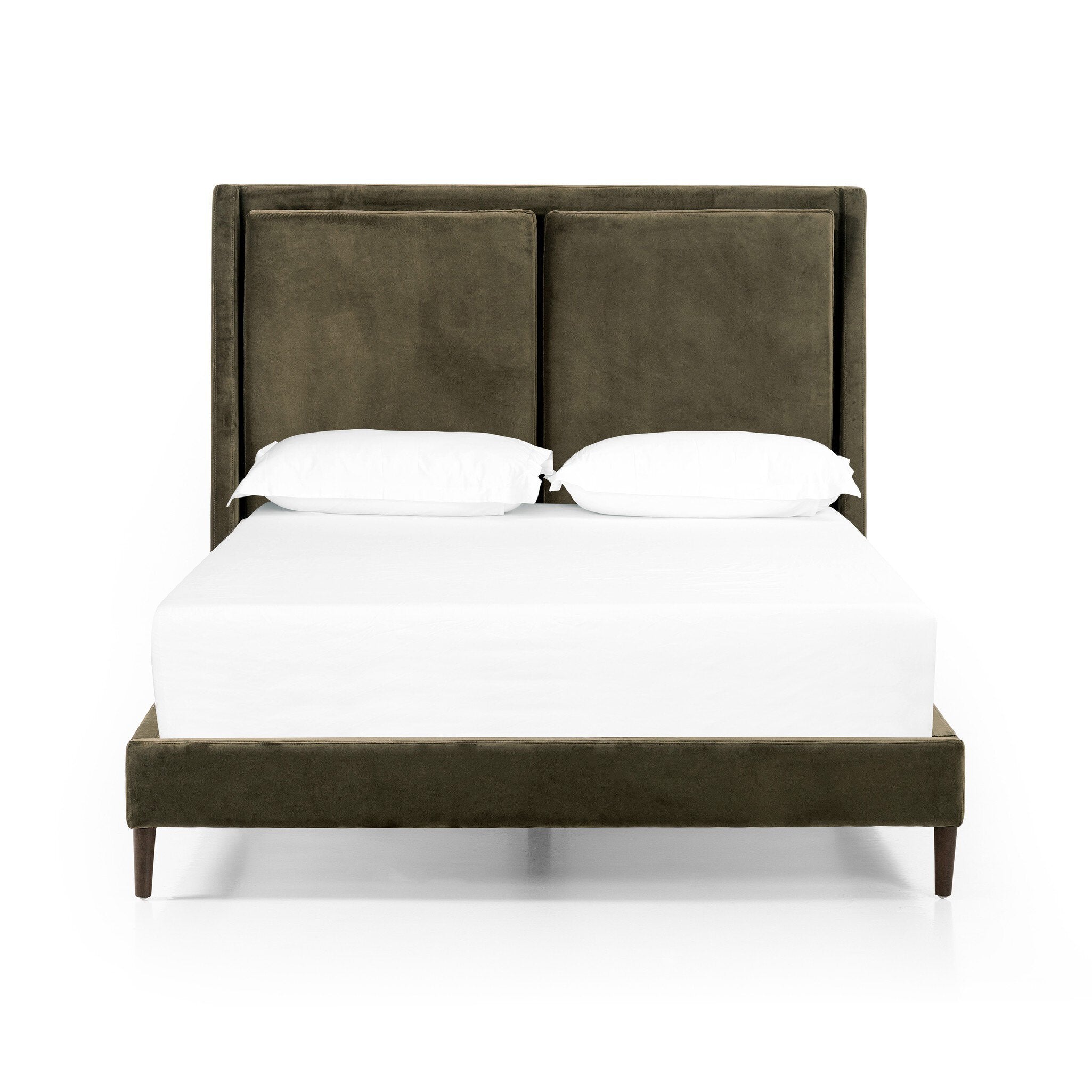 Four Hands Potter Bed — Surrey Olive-Burnt Oak-Queen