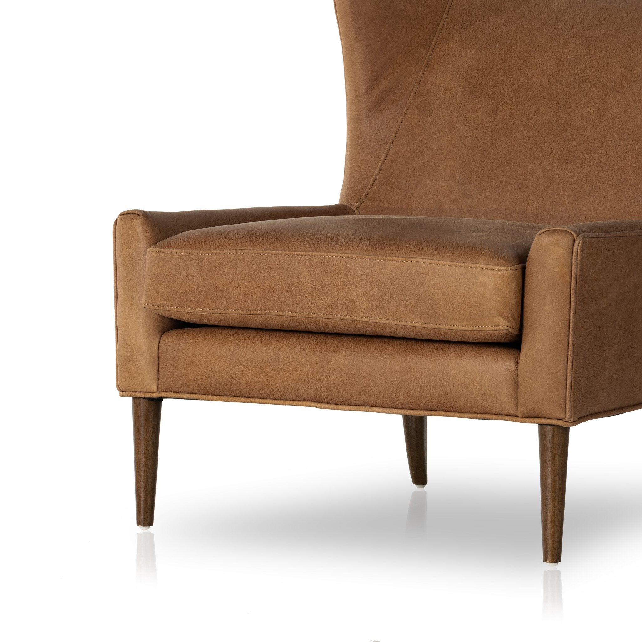 Four Hands Marlow Wing Chair — Palermo Cognac-Almond