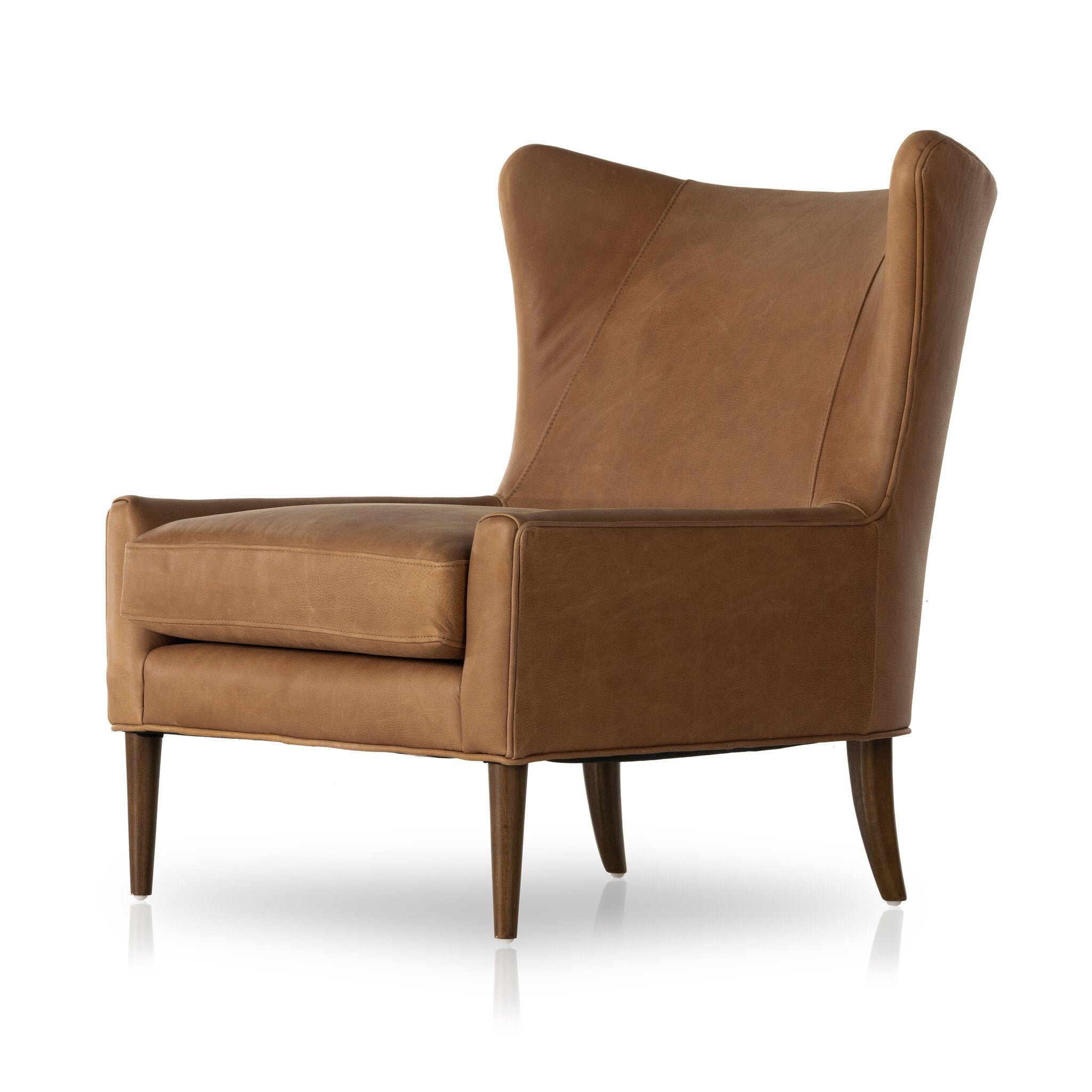 Four Hands Marlow Wing Chair — Palermo Cognac-Almond