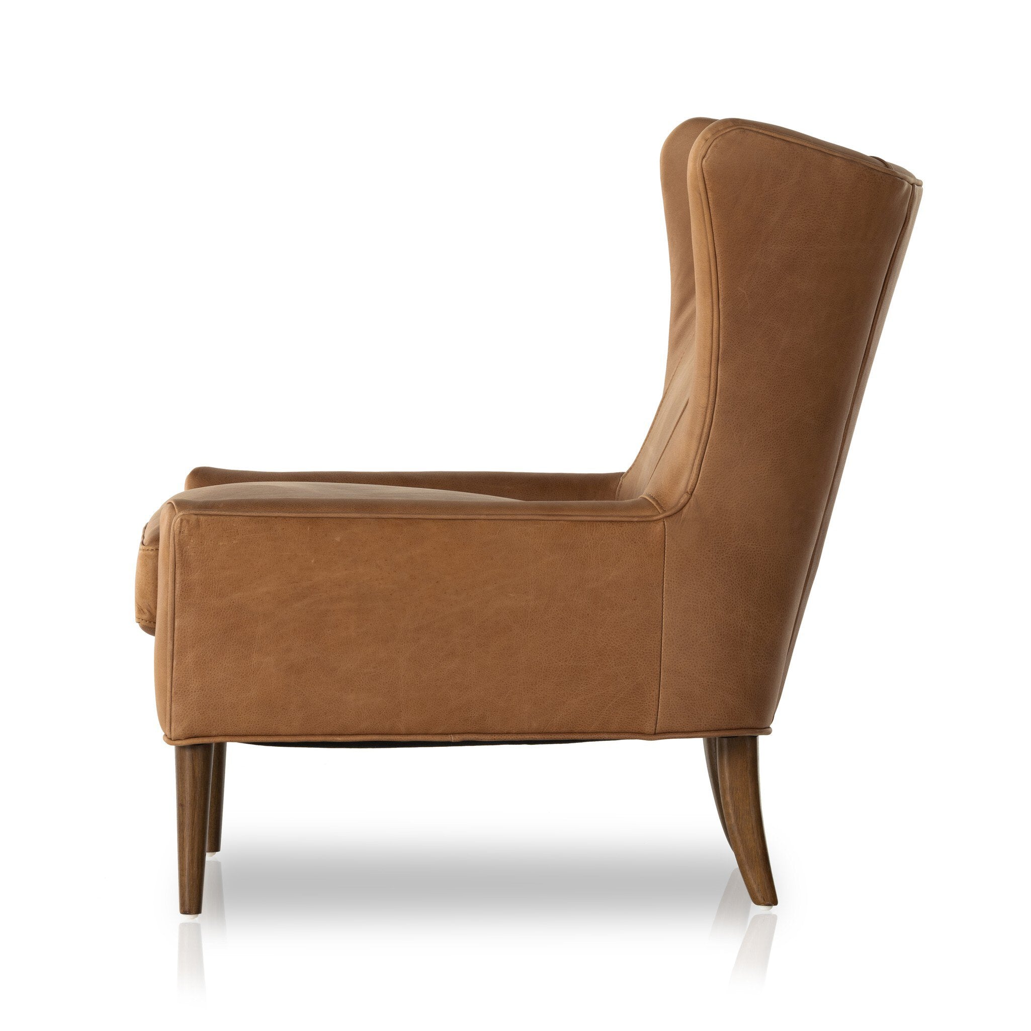 Four Hands Marlow Wing Chair — Palermo Cognac-Almond