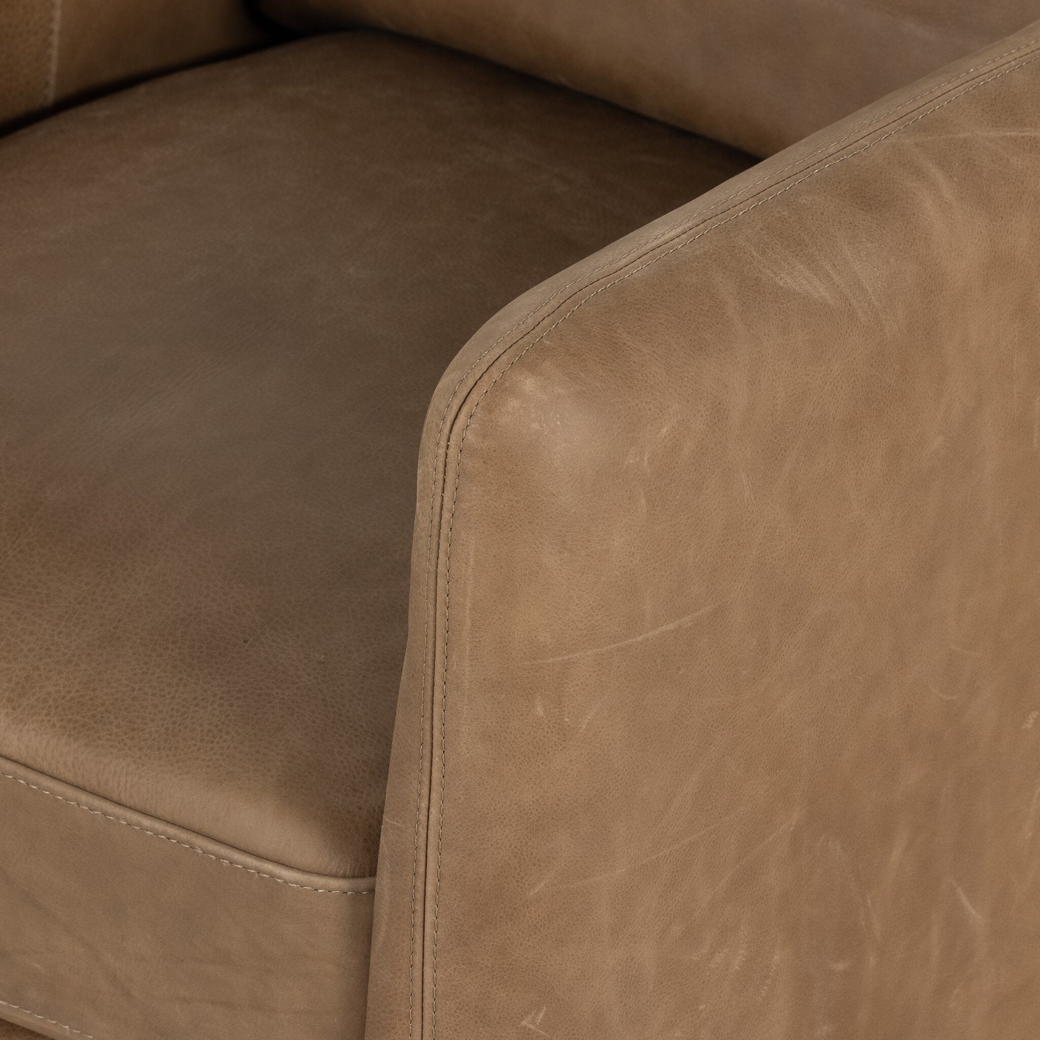 Four Hands Banks Slipcover Swivel Chair — Palermo Drift