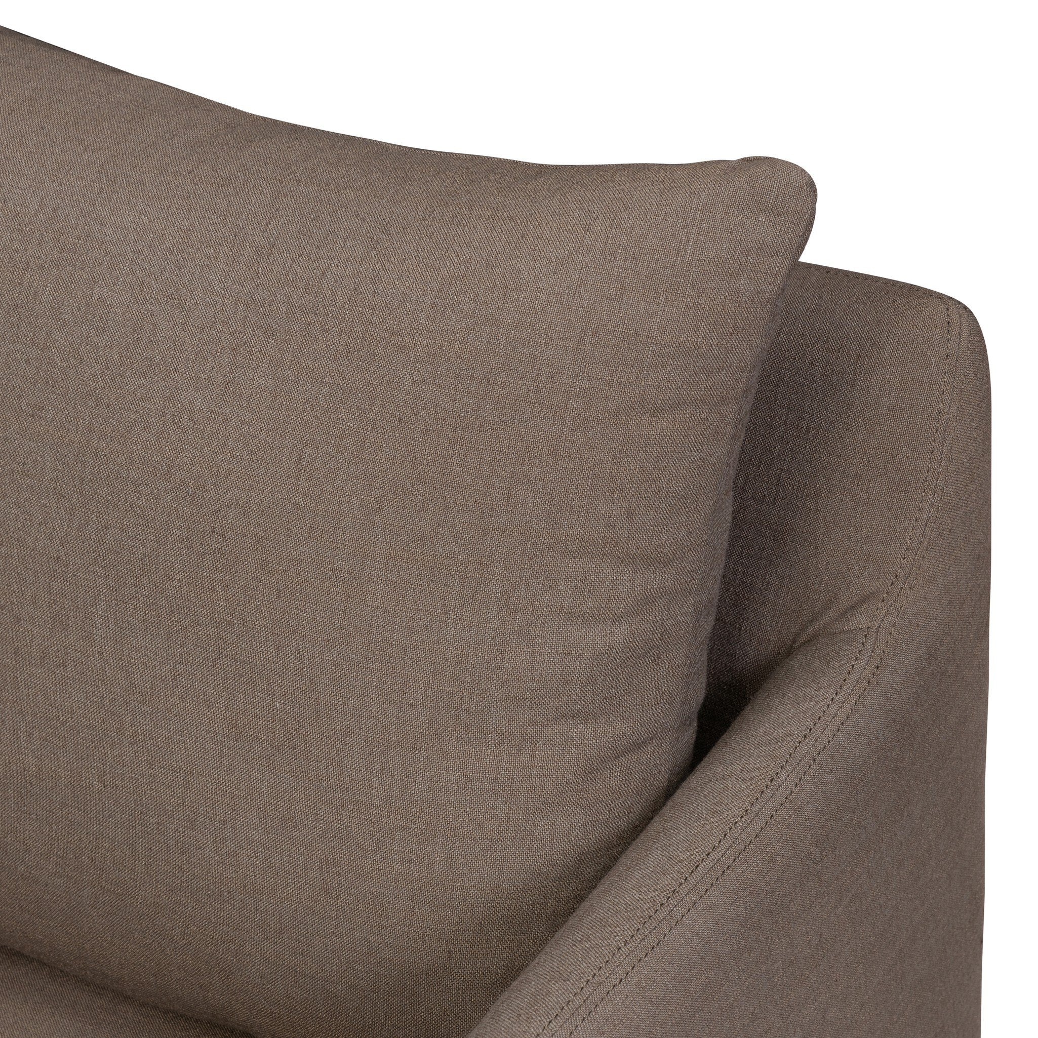 Four Hands Banks Slipcover Swivel Chair — Savoy Coffee