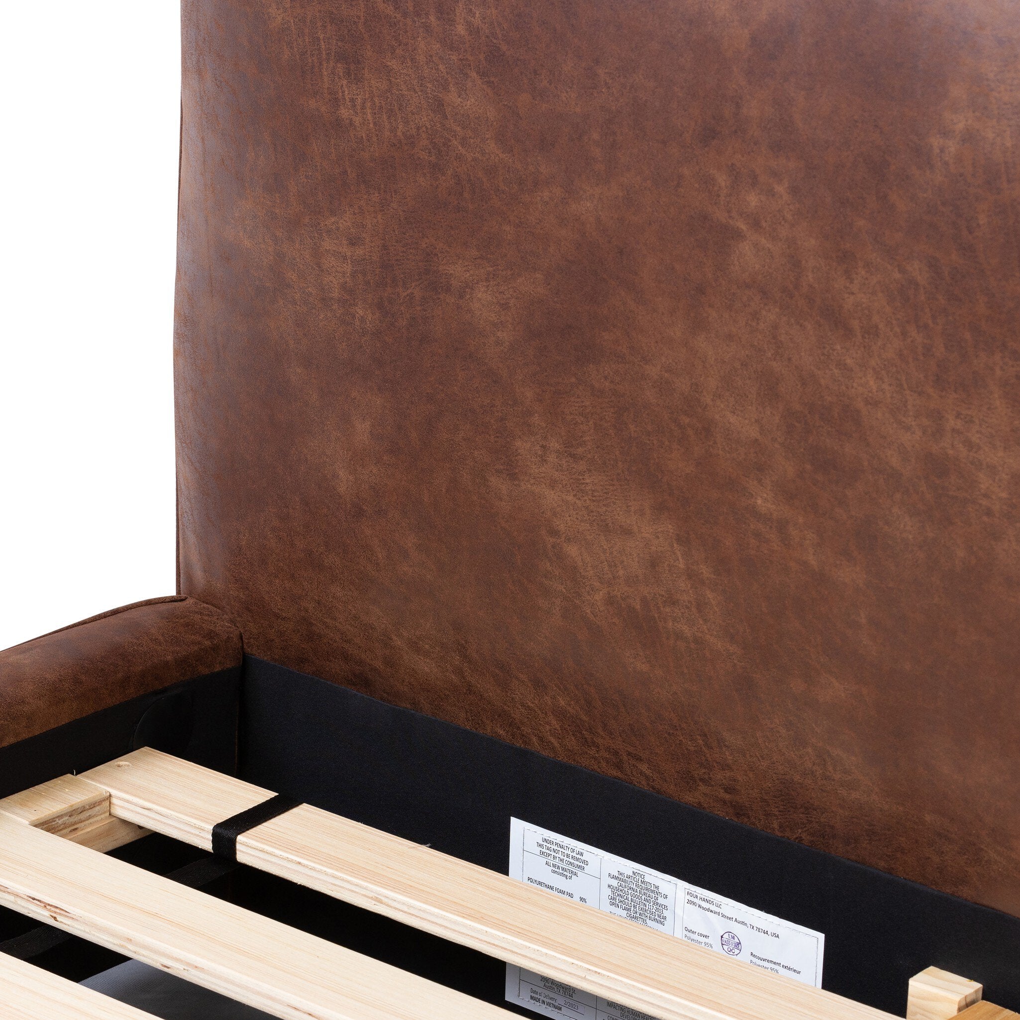 Four Hands Aidan Bed — Vintage Tobacco-Black-King