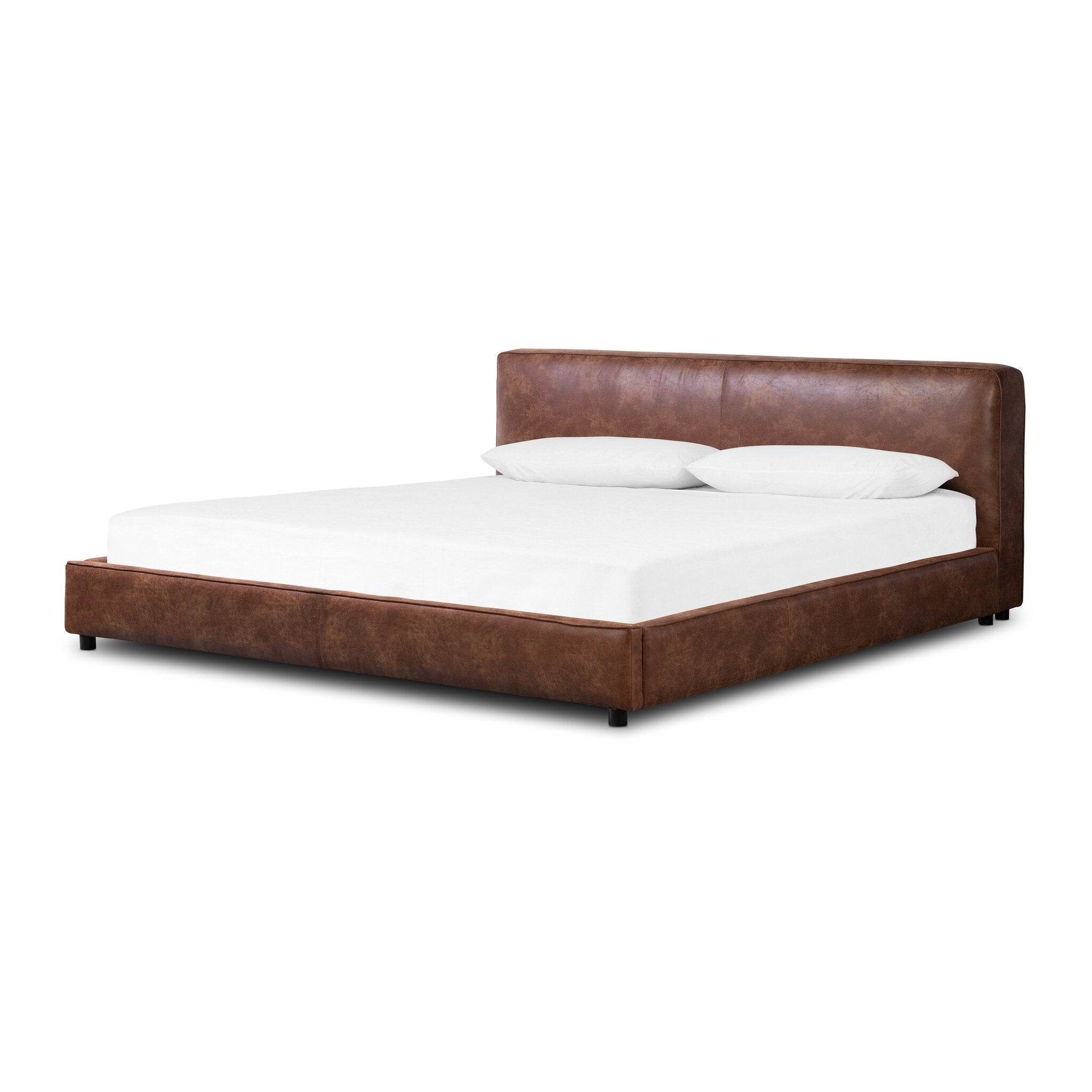 Four Hands Aidan Bed — Vintage Tobacco-Black-King