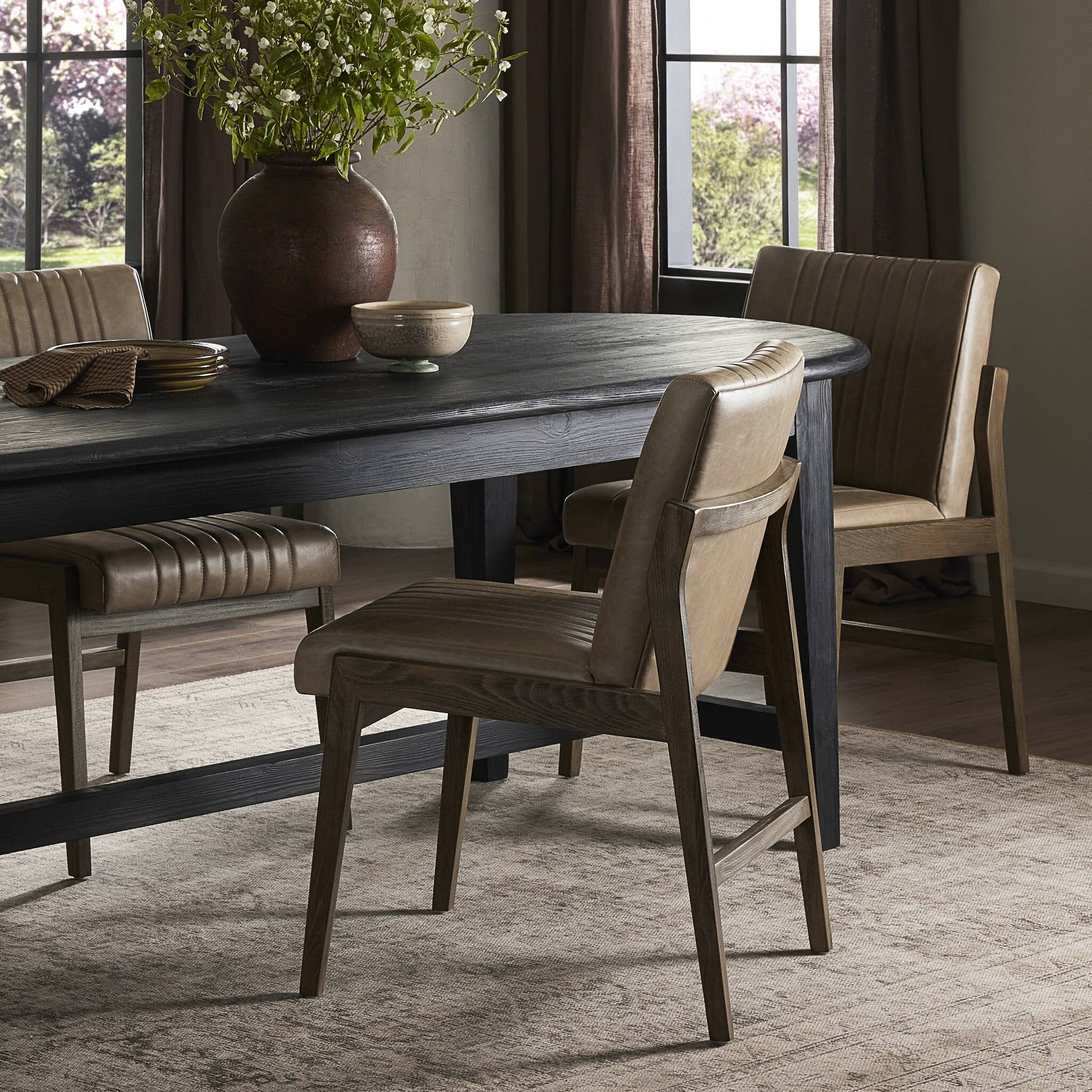 Four Hands Alice Dining Chair — Sonoma Grey-Vintage Sienna