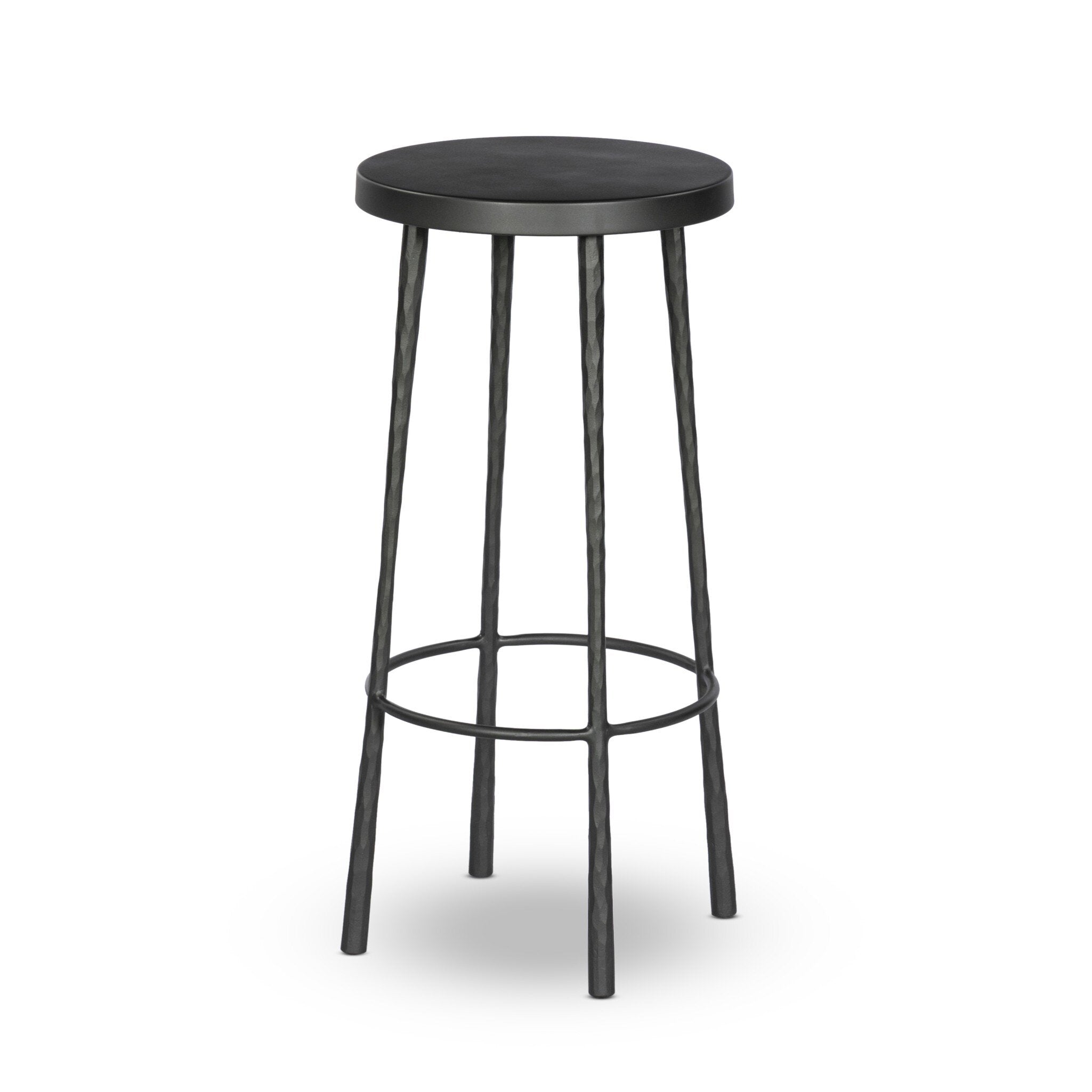 Four Hands Westwood Bar + Counter Stool — Hammered Gunmetal-Dark Gunmetal-Bar