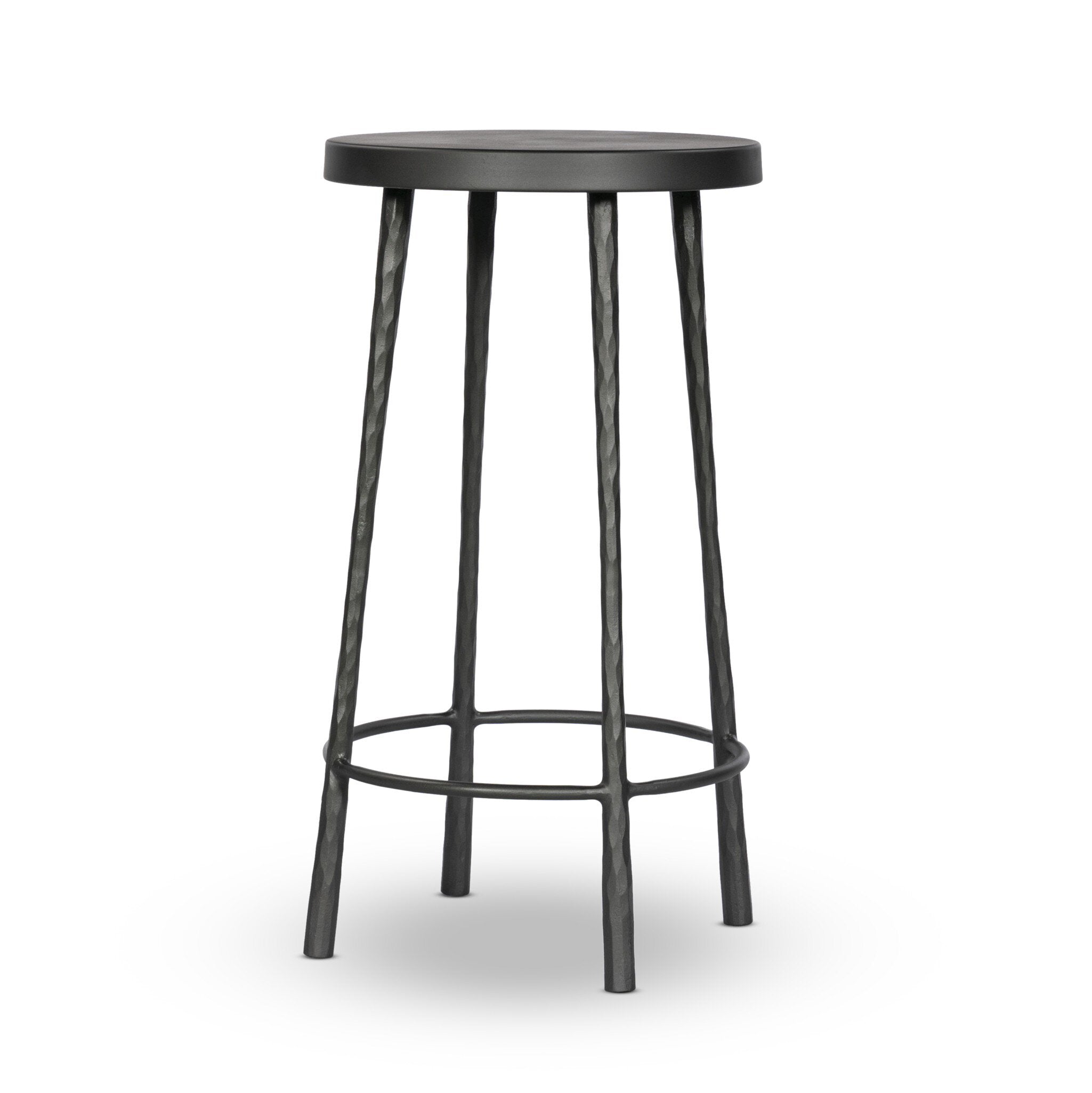 Four Hands Westwood Bar + Counter Stool — Hammered Gunmetal-Dark Gunmetal-Counter