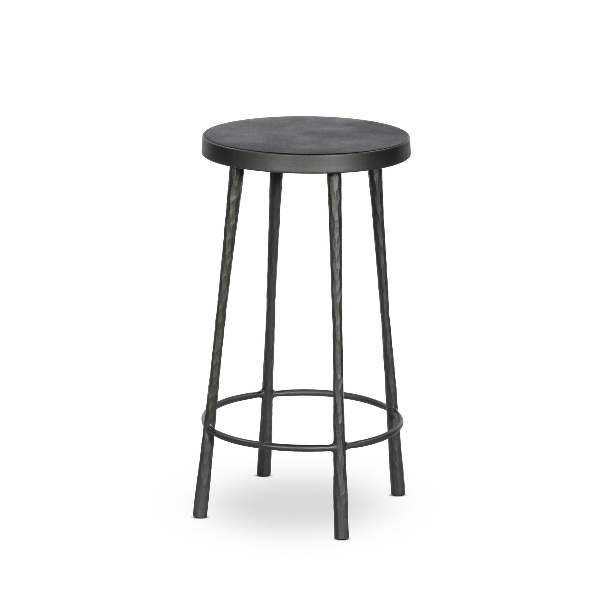 Four Hands Westwood Bar + Counter Stool — Hammered Gunmetal-Dark Gunmetal-Counter