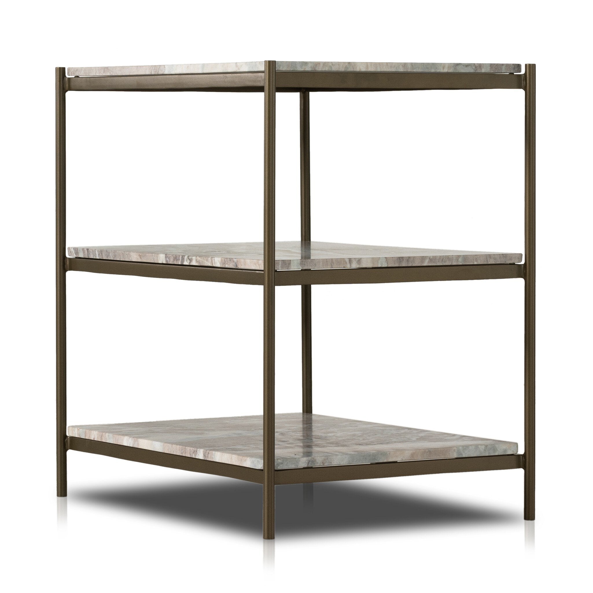 Four Hands Felix Nightstand — Antique Brass-Canyon