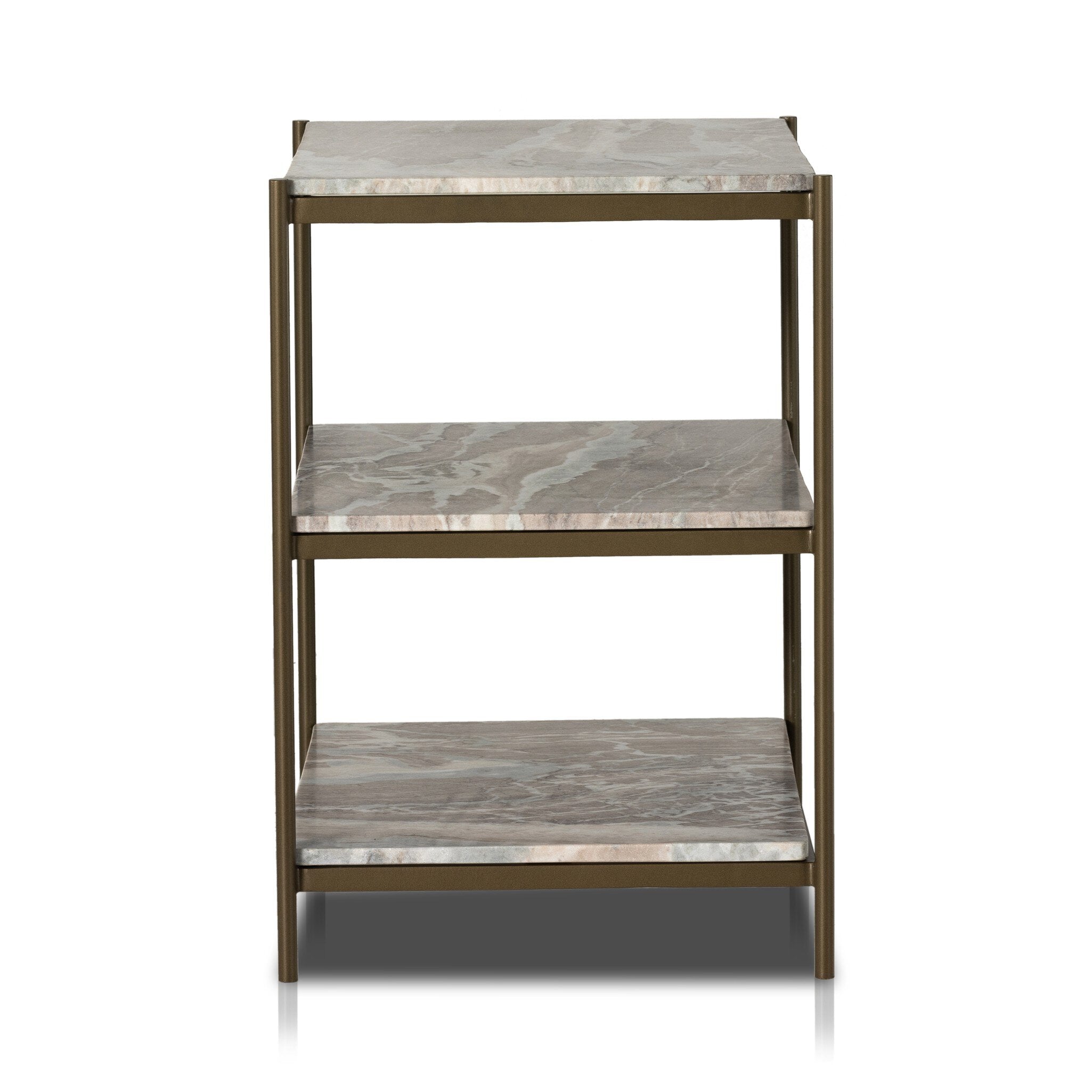 Four Hands Felix Nightstand — Antique Brass-Canyon