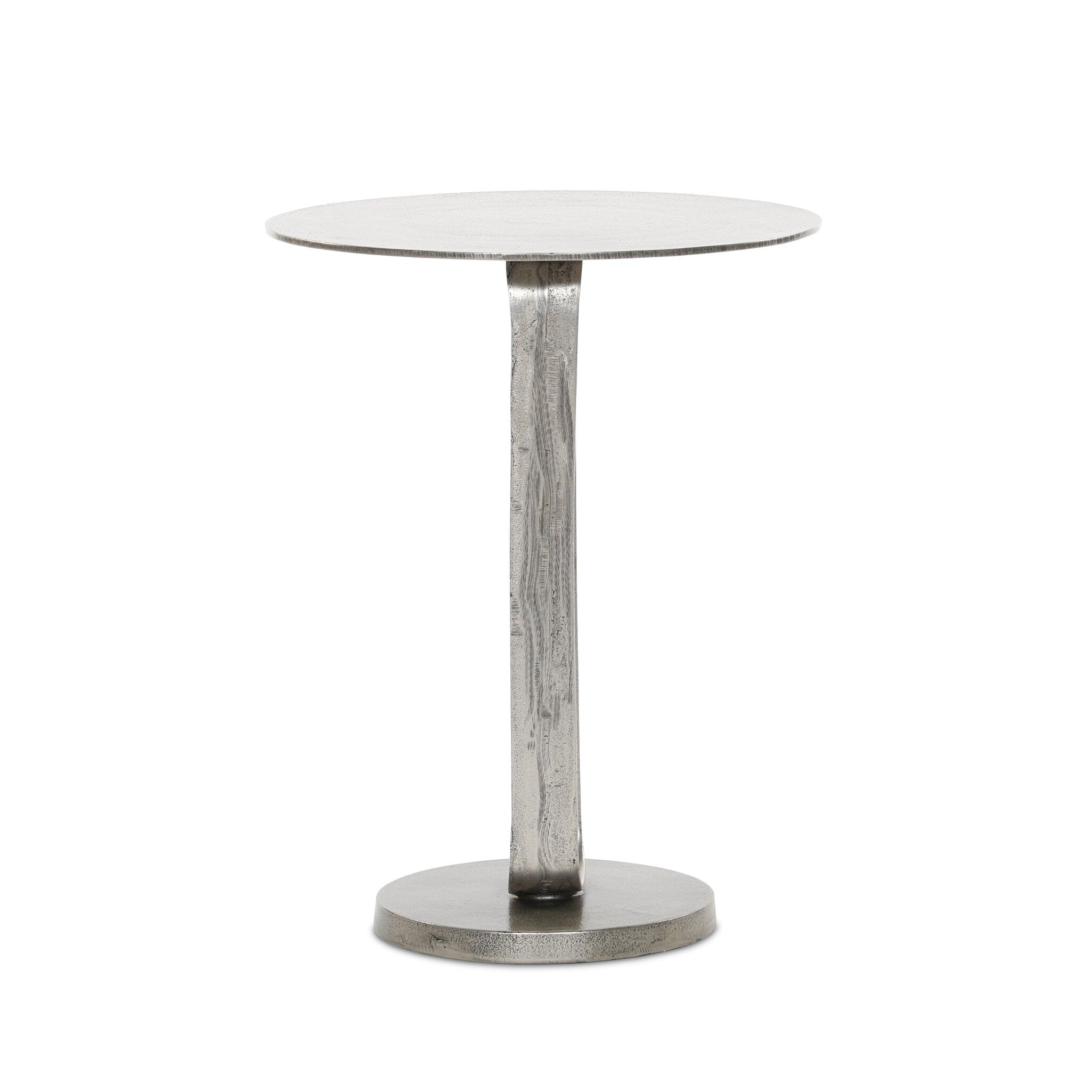 Four Hands Douglas End Table — Raw Antique Nickel