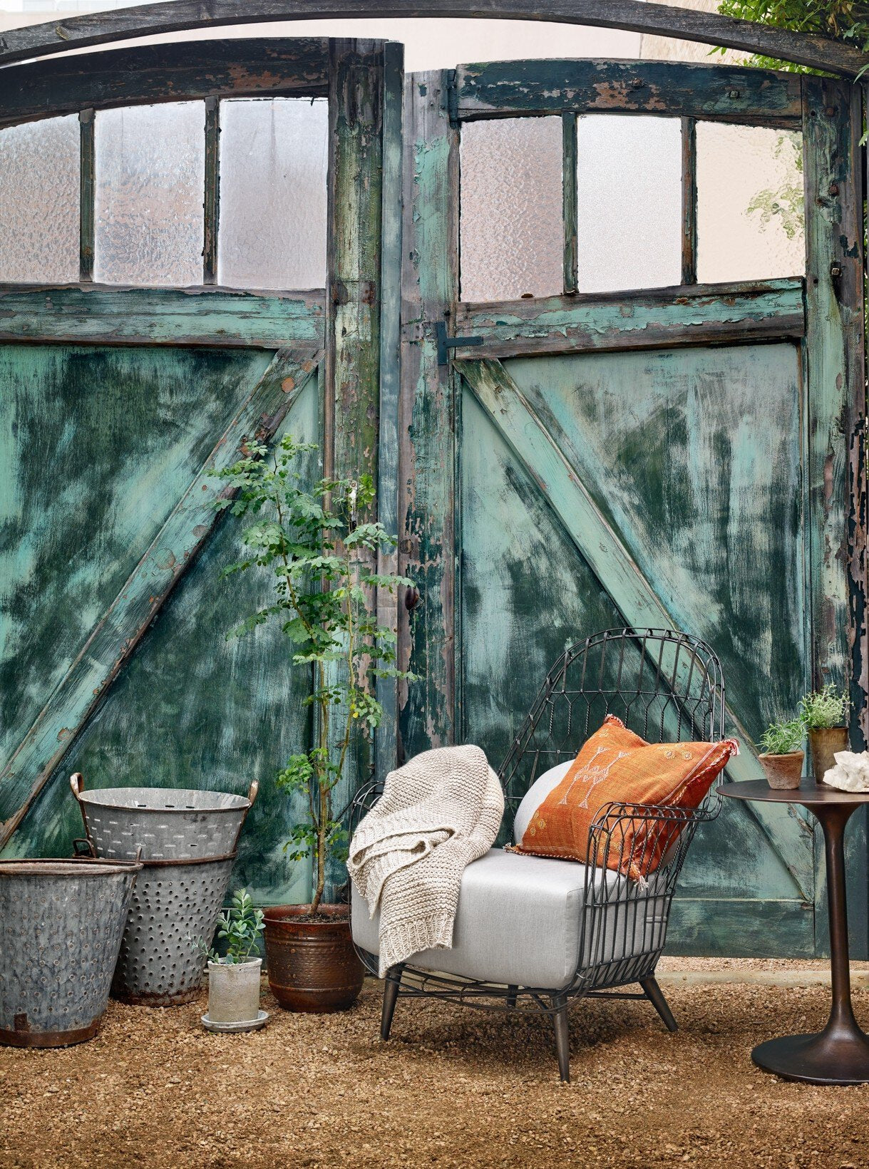 Four Hands Tulip Side Table — Antique Rust