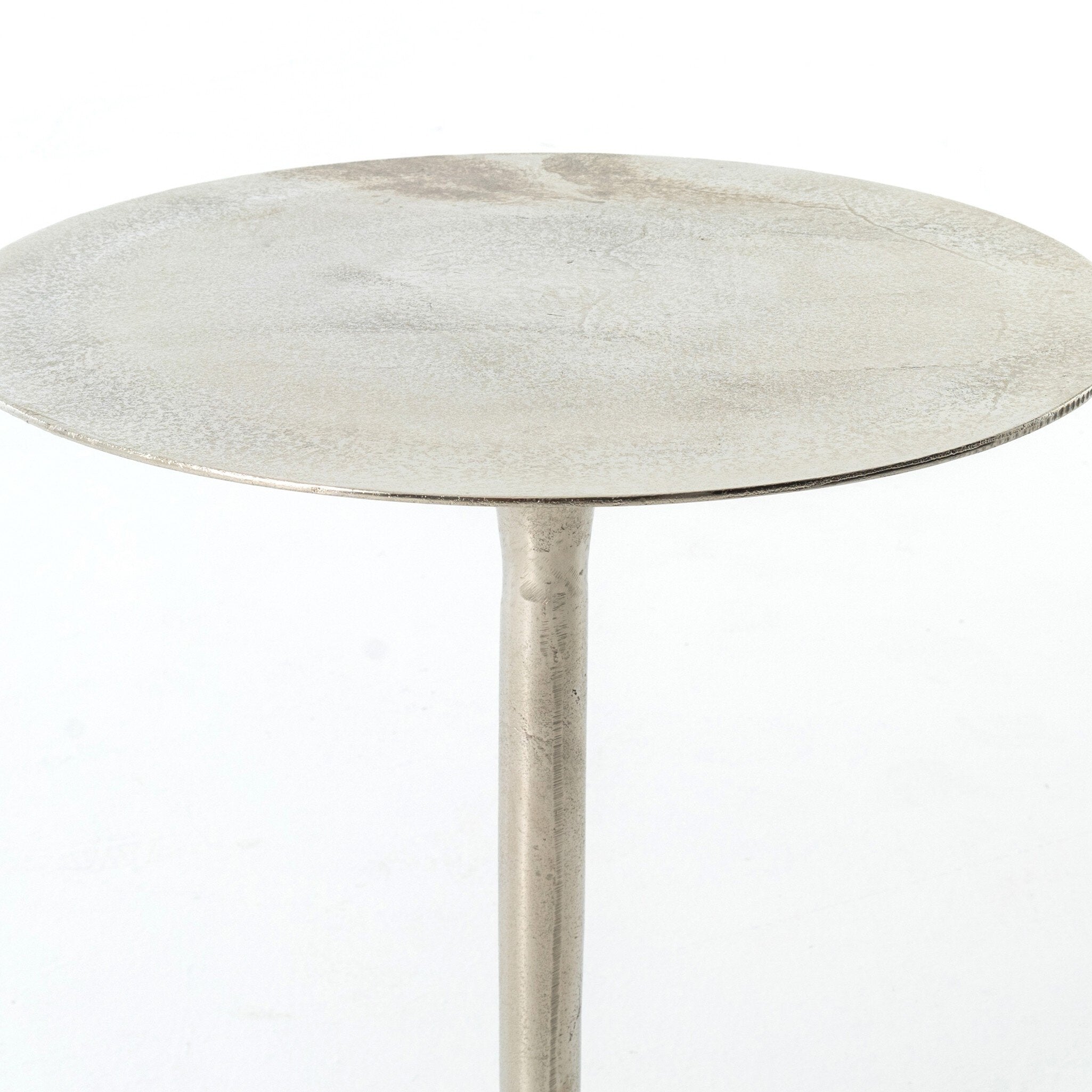 Four Hands Tulip Side Table — Raw Nickel