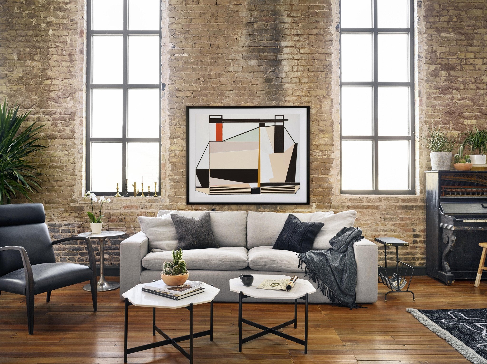 Four Hands Tulip Side Table — Raw Nickel