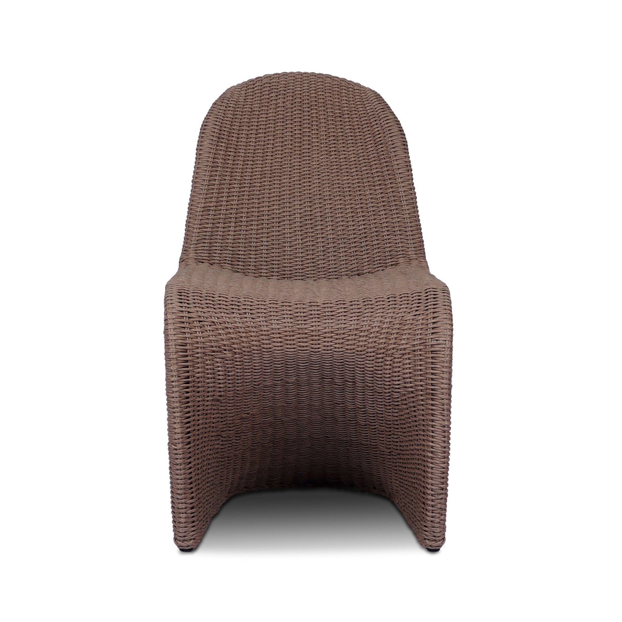 Four Hands Portia Outdoor Dining Chair — Tanned Weave