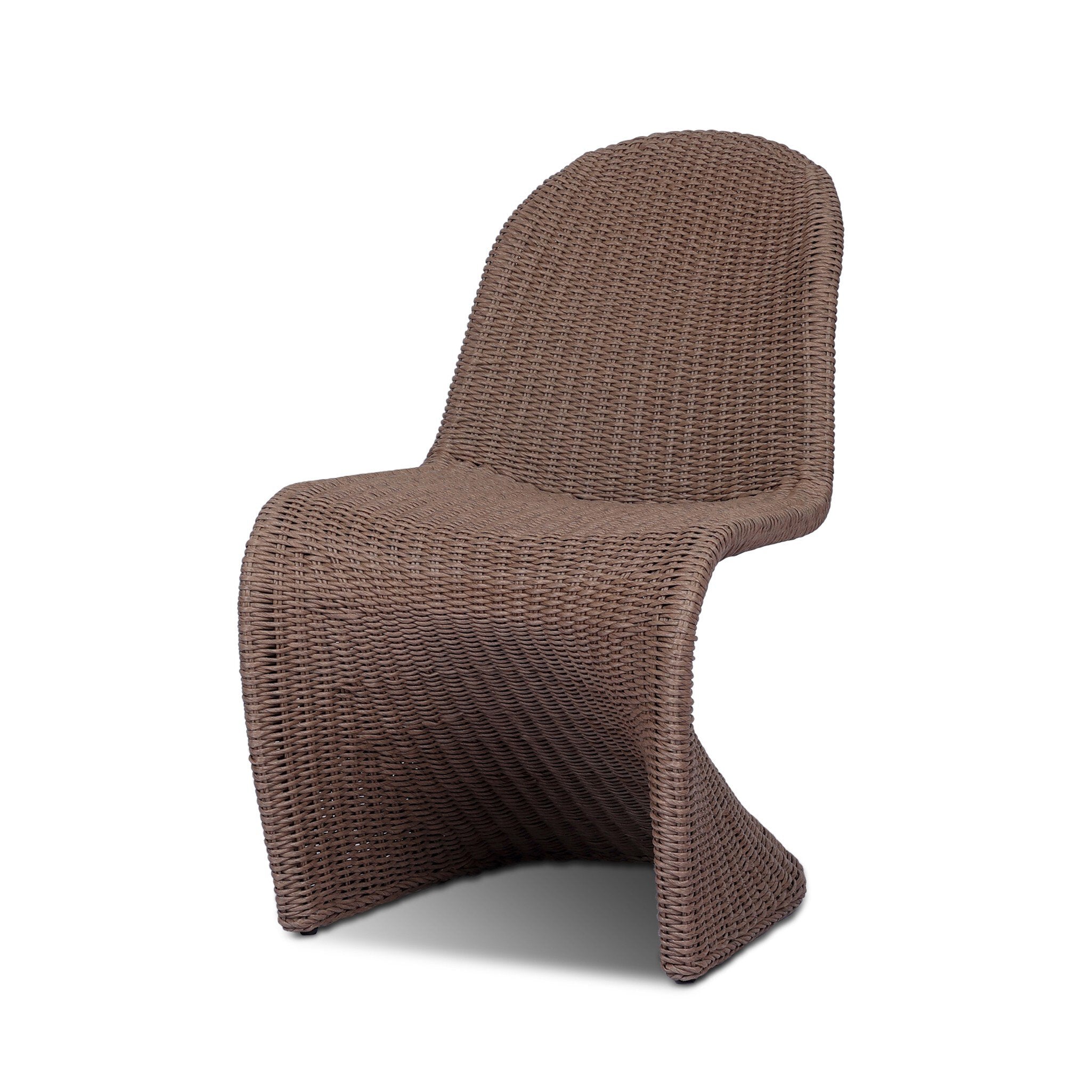 Four Hands Portia Outdoor Dining Chair — Tanned Weave
