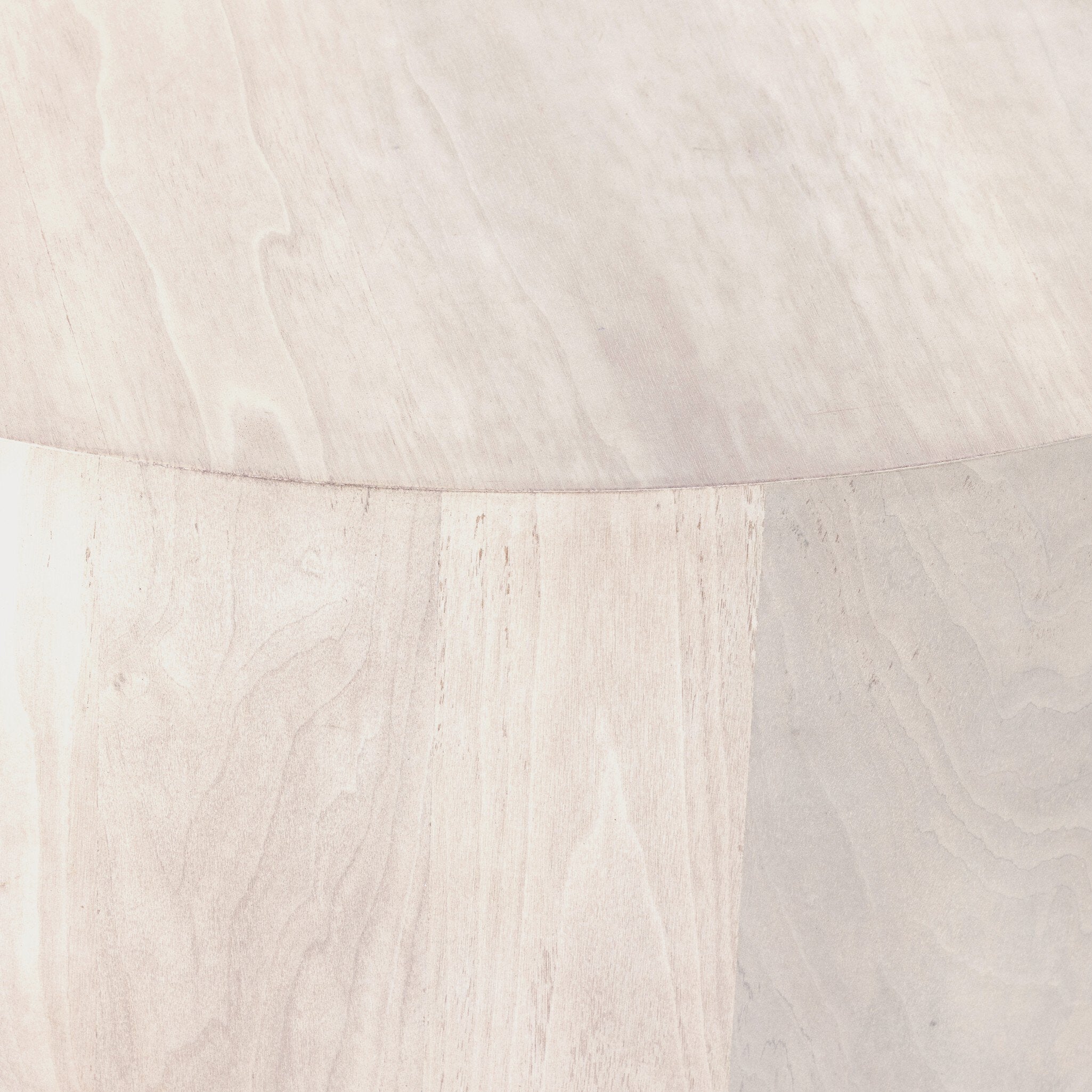 Four Hands Hudson Round Coffee Table — Ashen Walnut-Black Pine
