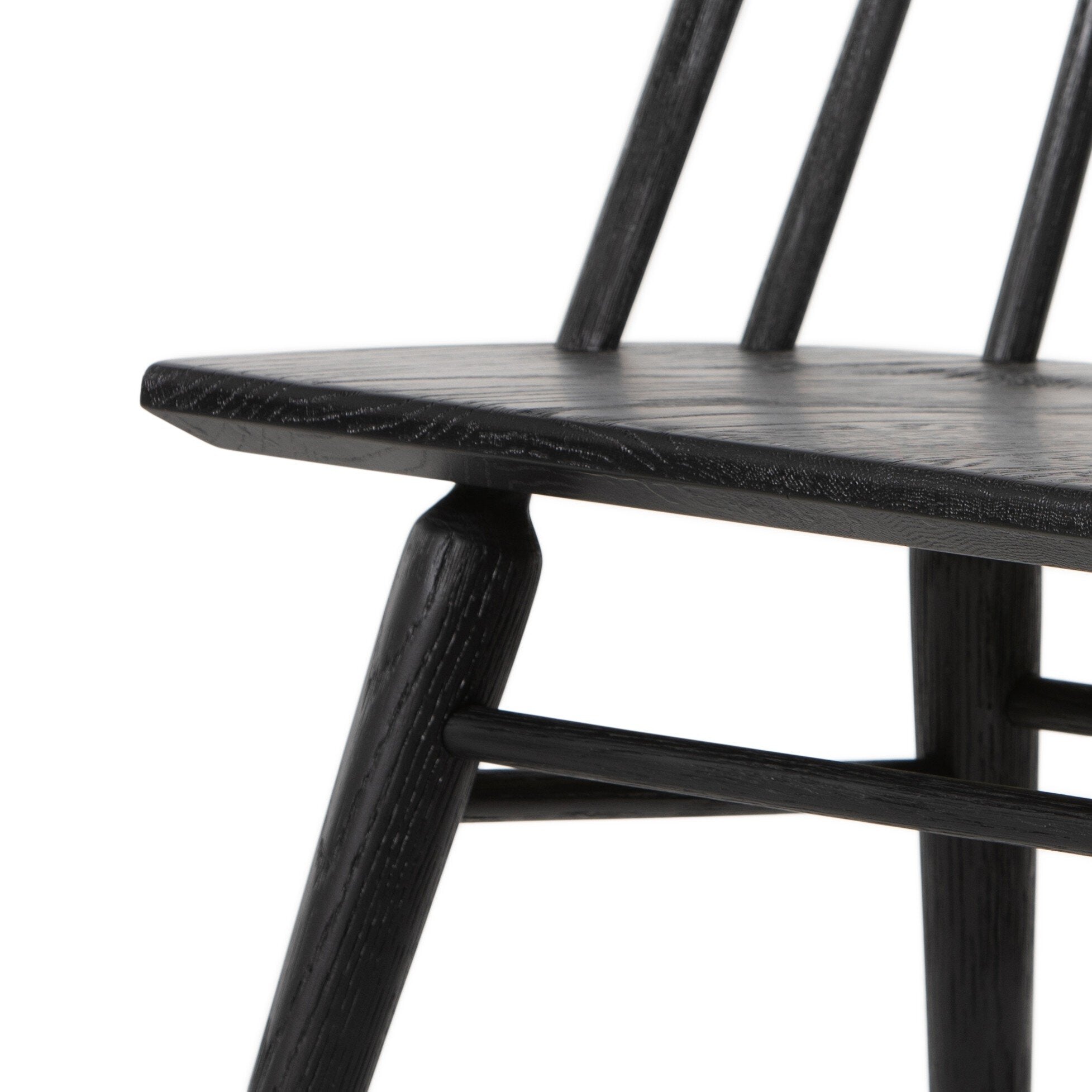 Four Hands Lewis Windsor Chair — Black Oak
