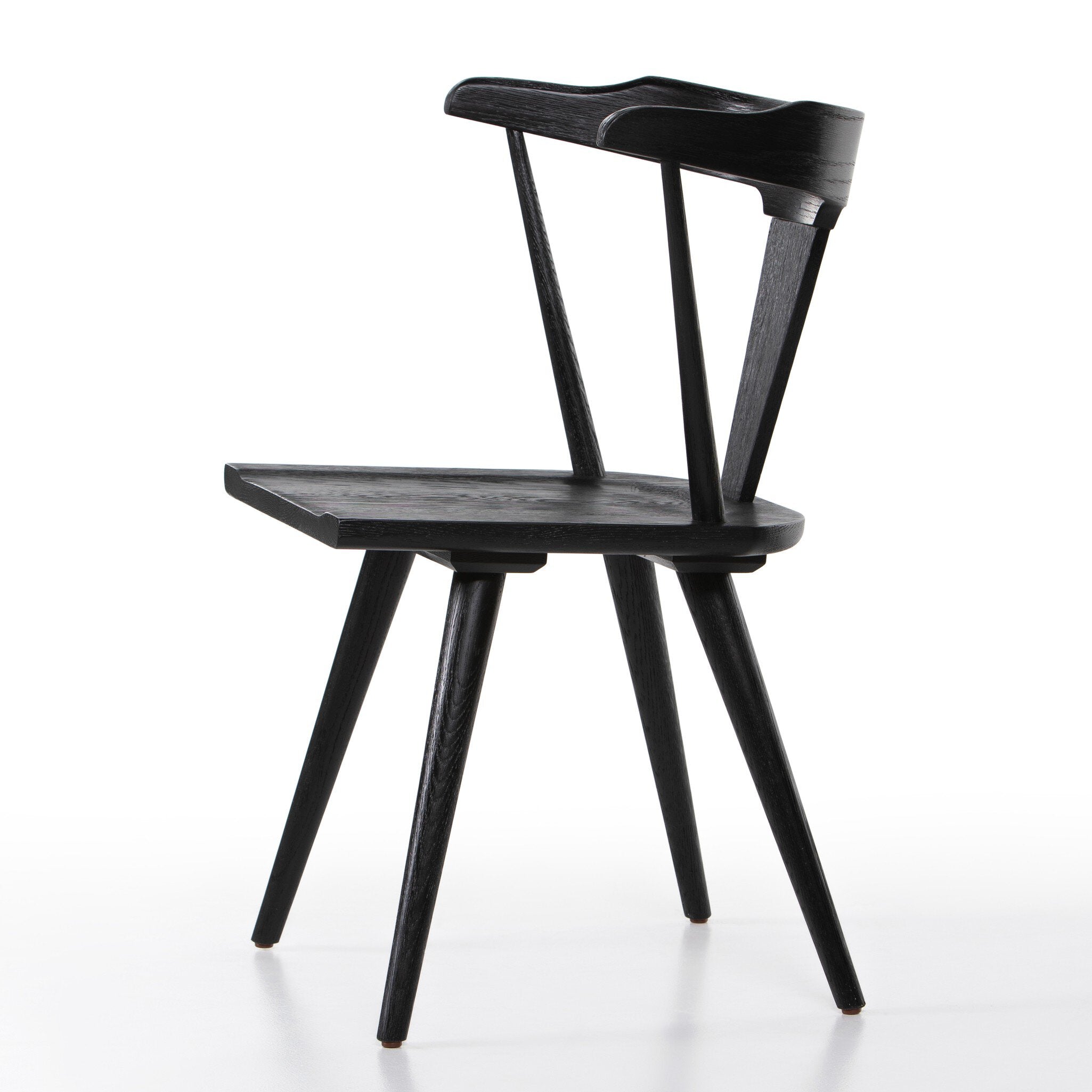 Four Hands Ripley Dining Chair — Black Oak-Black Oak Veneer
