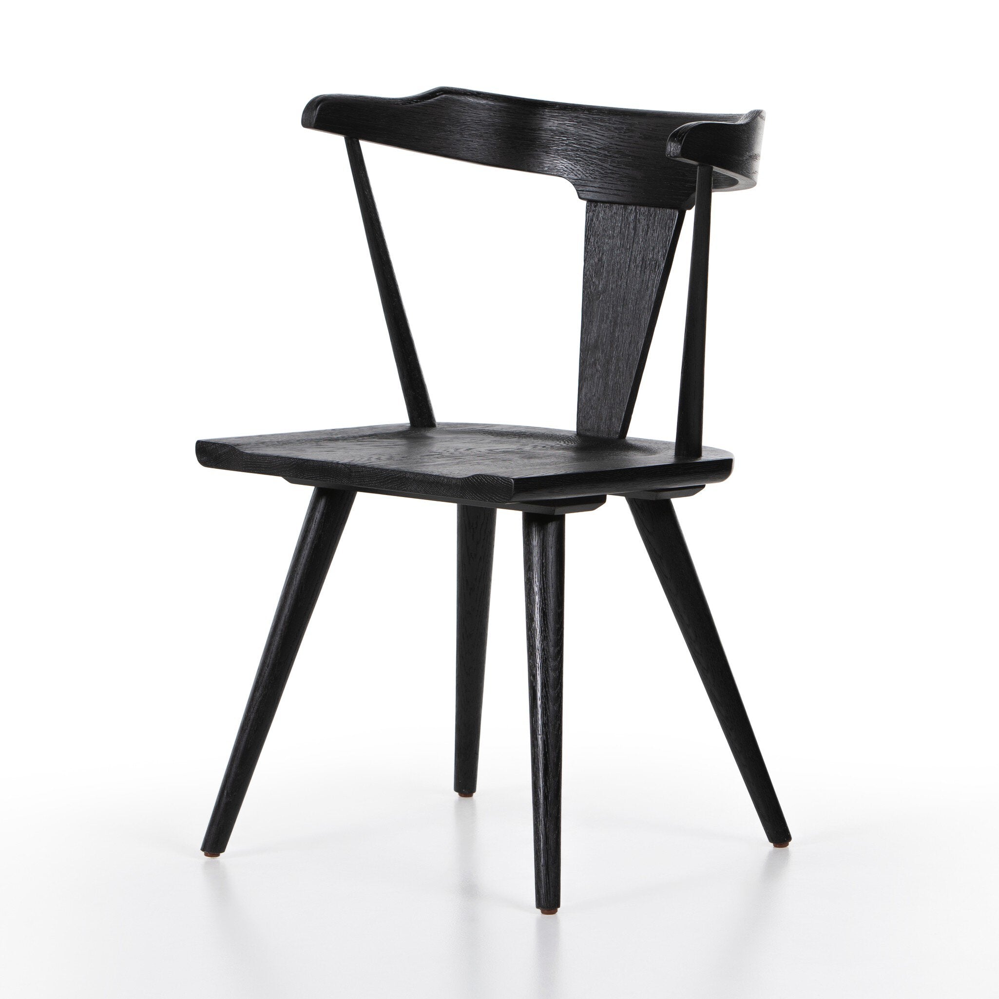 Four Hands Ripley Dining Chair — Black Oak-Black Oak Veneer
